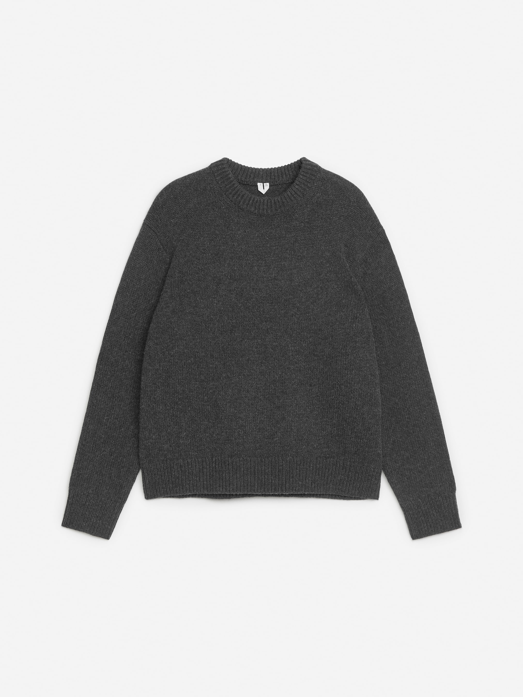 Grösseres Bild ansehen: Strickpullover aus schwerer Wollmischung - Schwarz meliert - HERREN | H&M CH 1