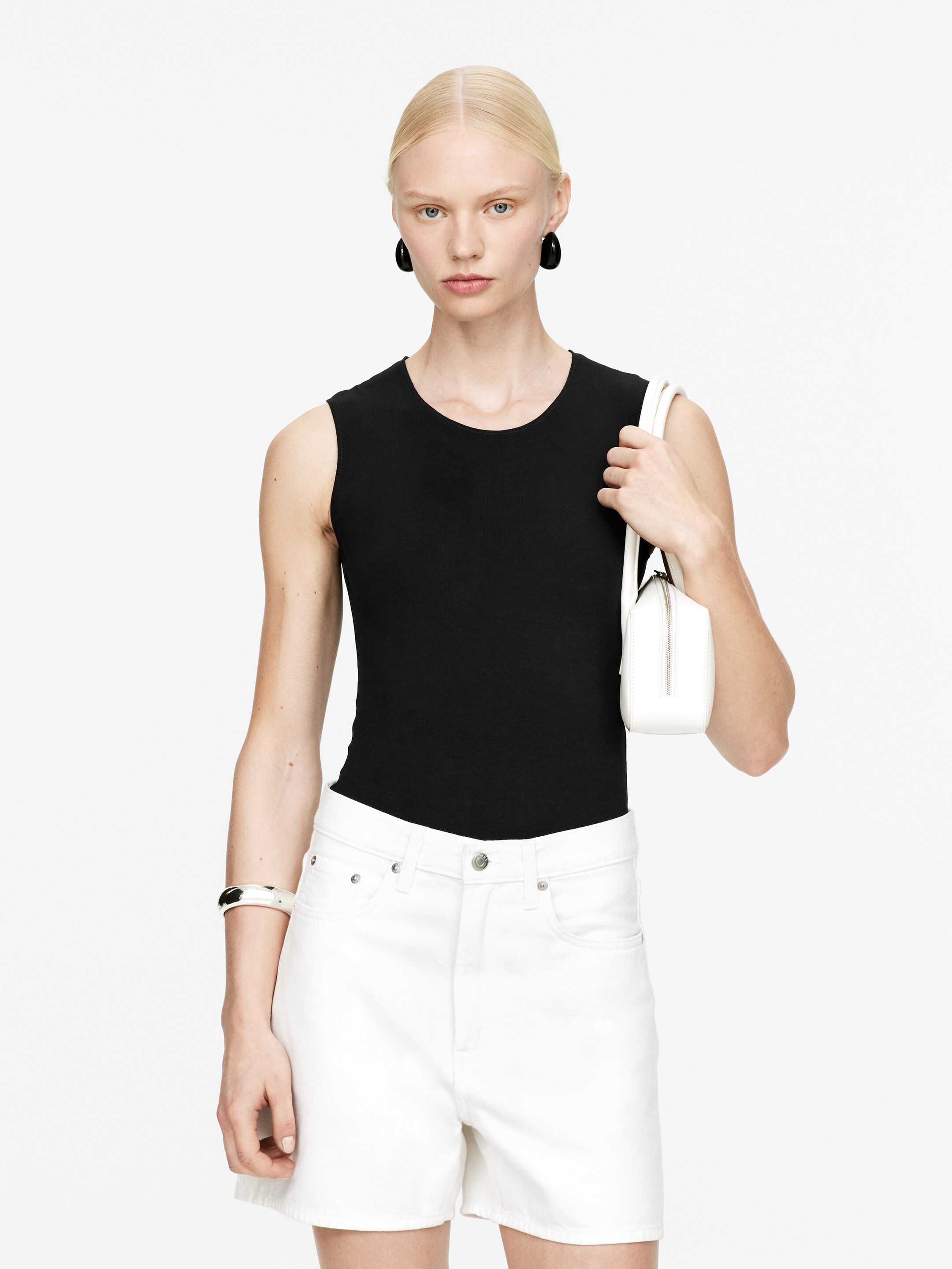 Ver imagem maior: Body sem mangas - Preto - SENHORA | H&M PT 1
