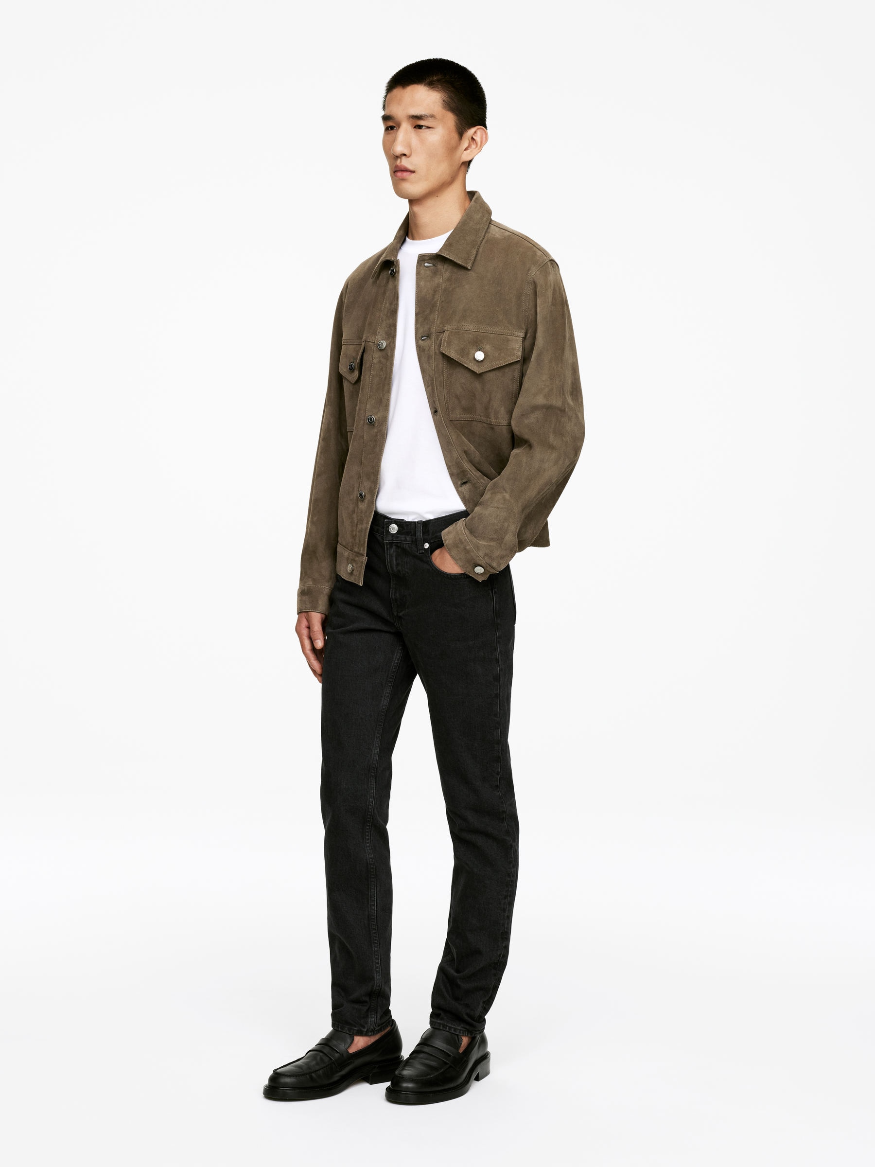 BIRCH Slim Stretch Jeans - Dark Grey - Slim fit - Men - StillMedia/Lookbook - 15