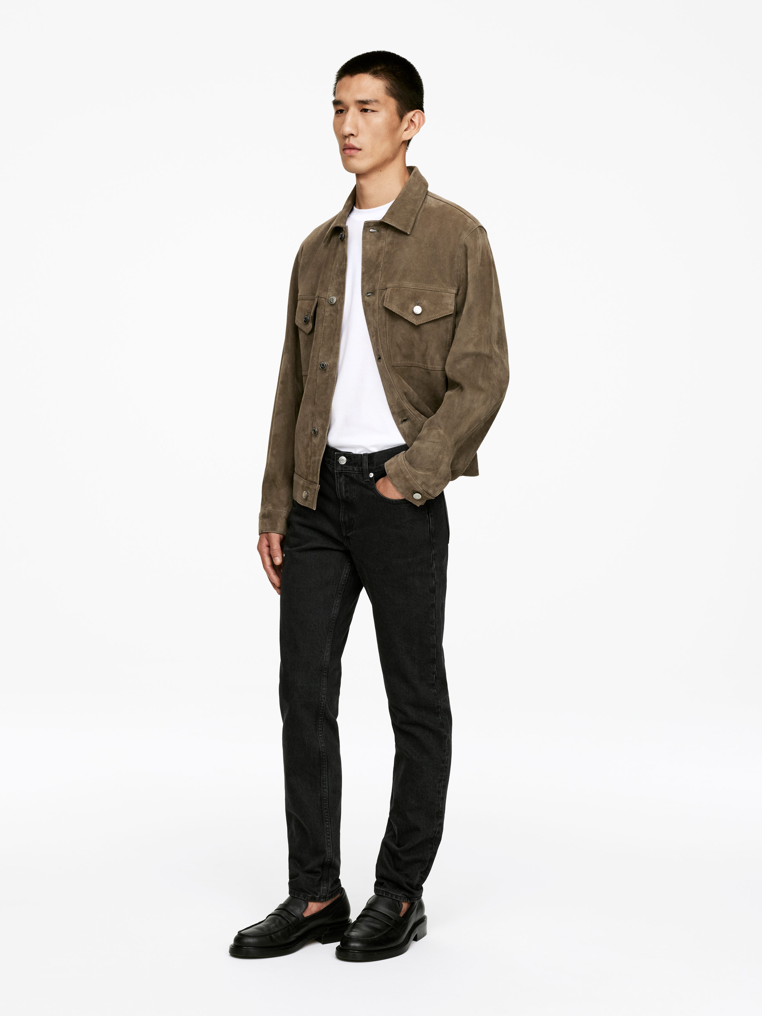 BIRCH Slim Stretch Jeans - Dark Grey - Slim fit - Men - StillMedia/Lookbook - 15