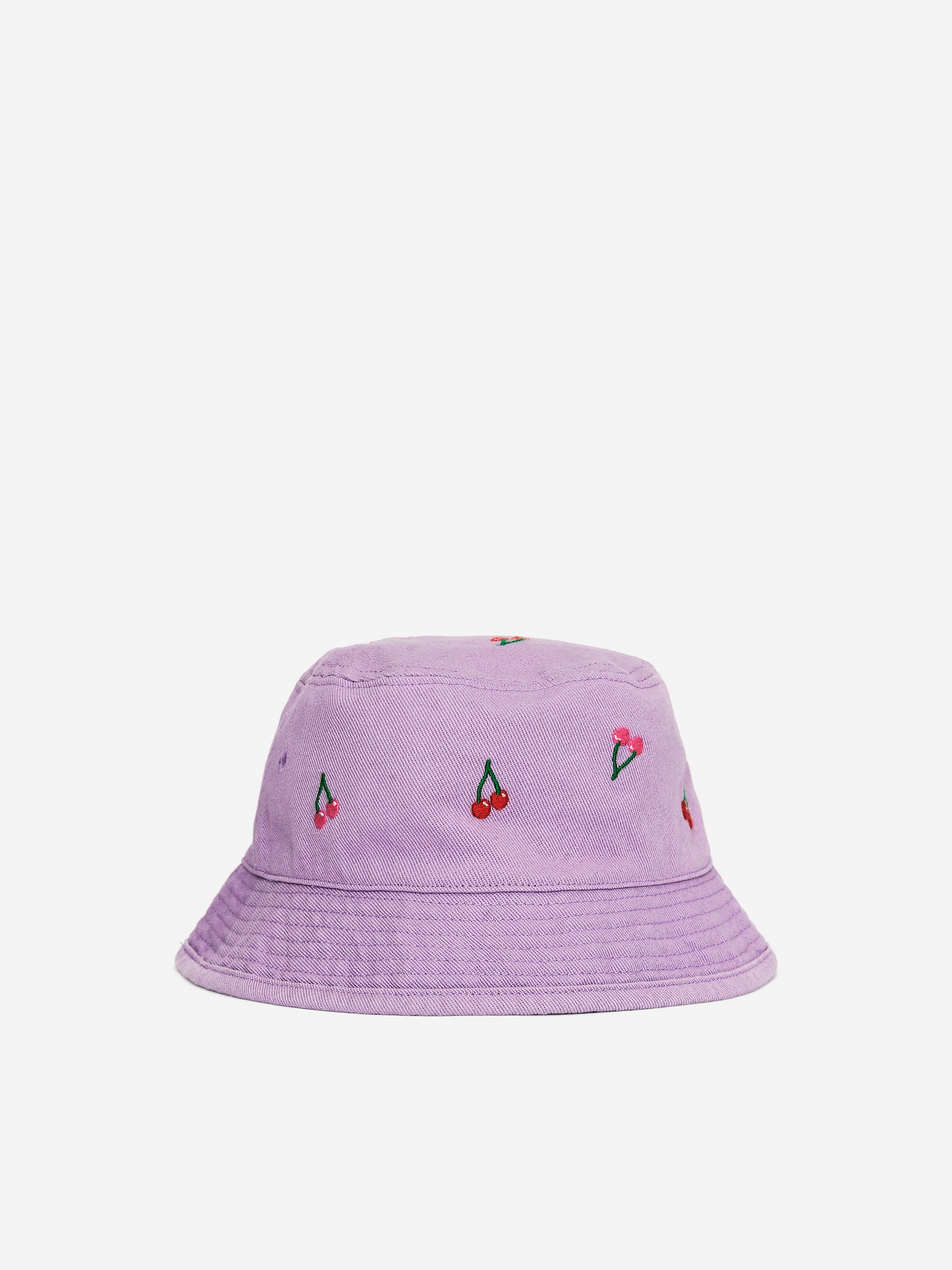 Chapéu bucket bordado - Lilás/cerejas