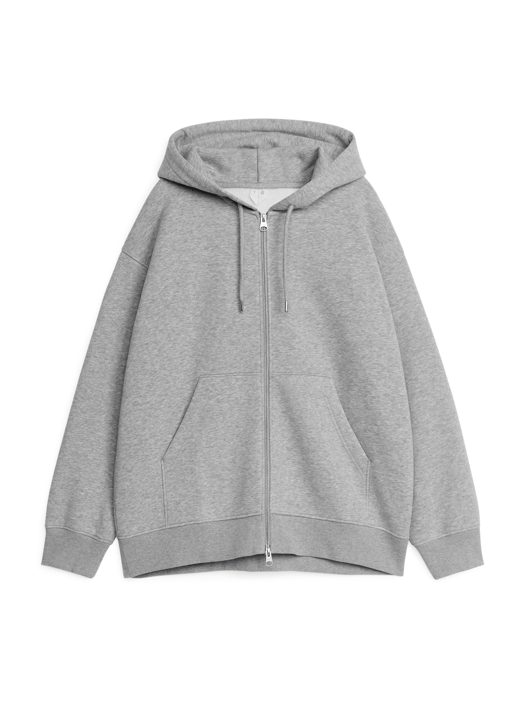 Legerer Reißverschluss-Hoodie-#7C7D81-6709