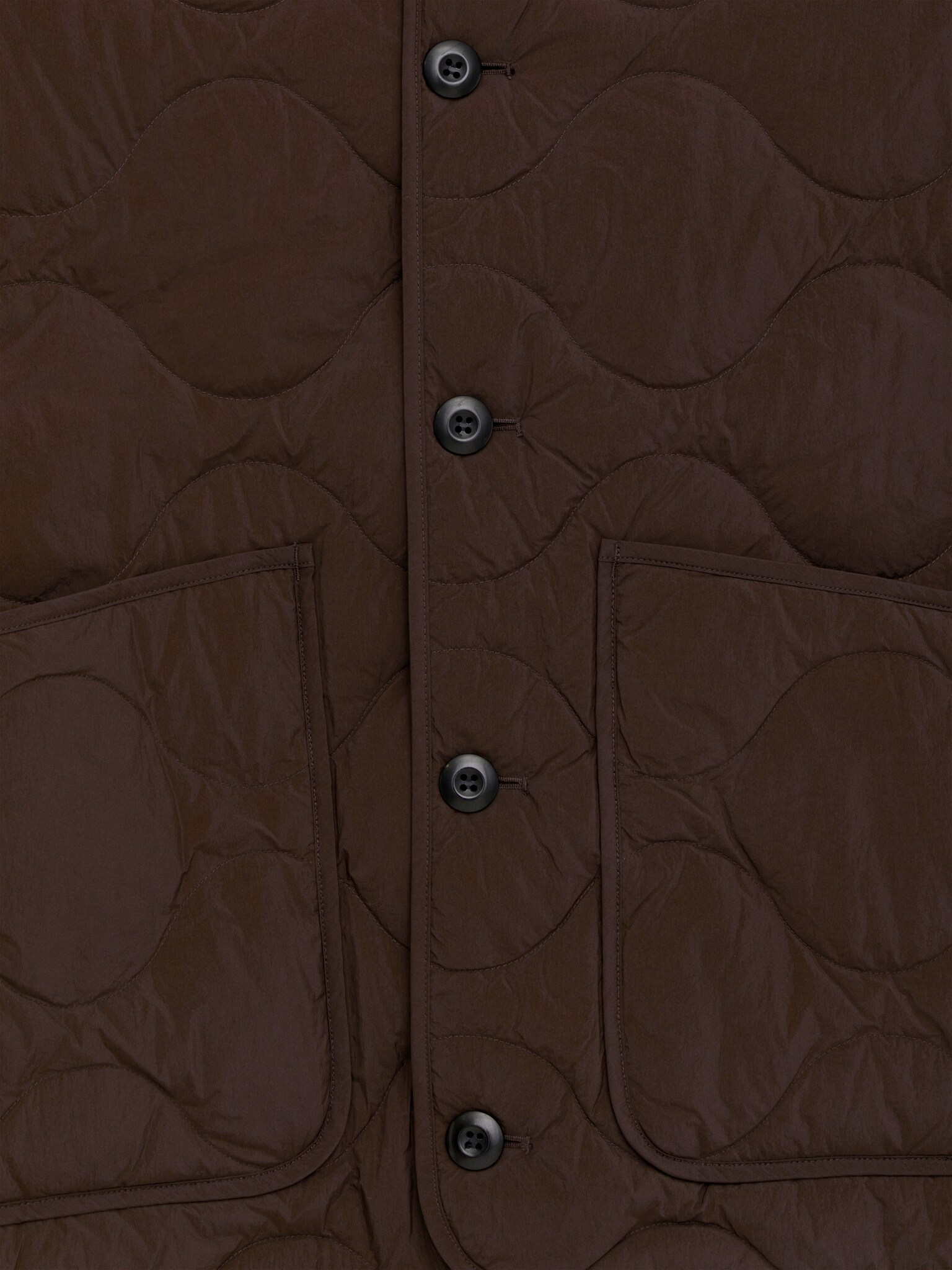 Veste matelassée Upcycled Down - Rouge brun foncé/gris - 6