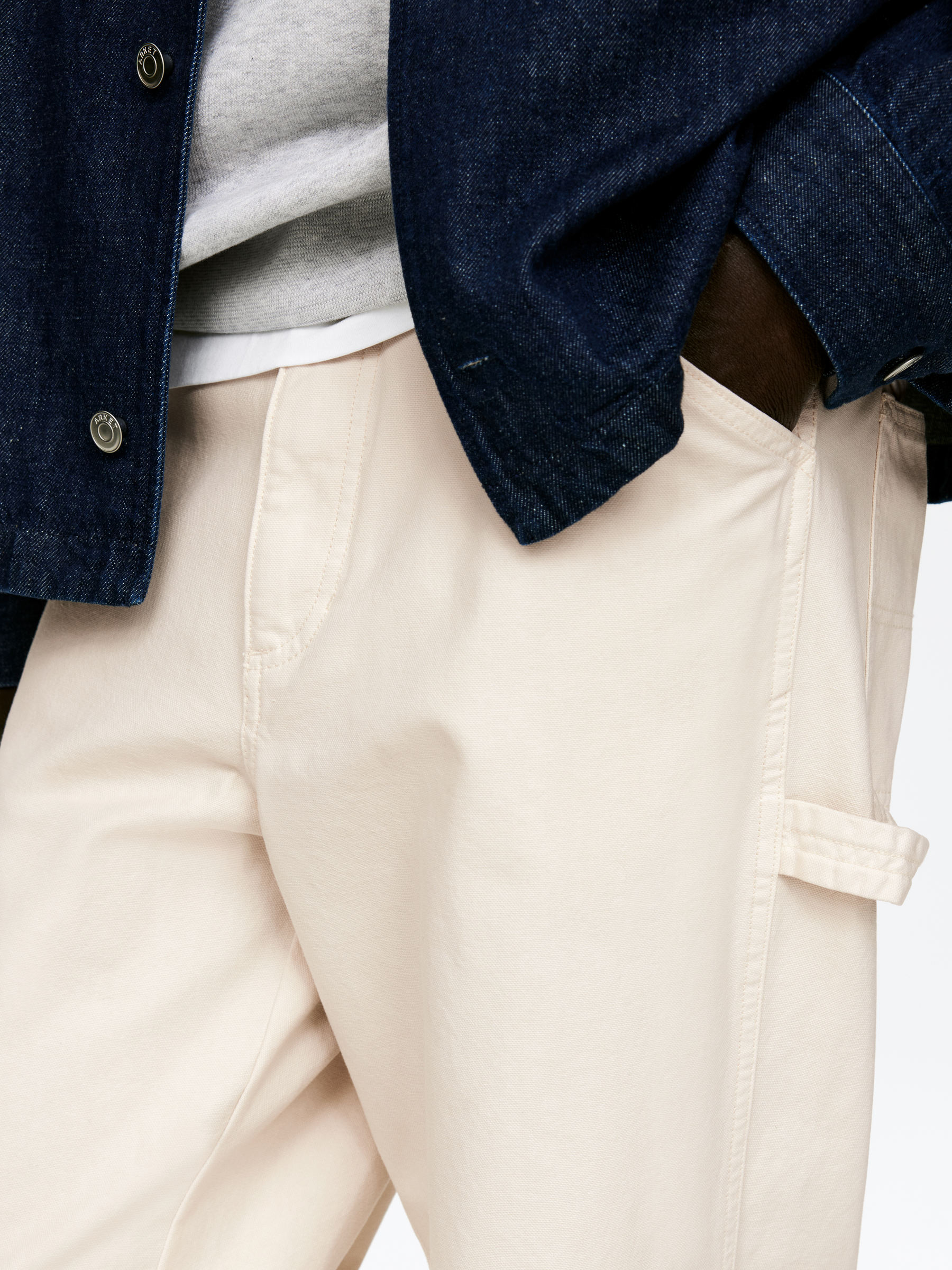Loose-Fit Workwear Trousers - Off White - Loose fit - Men - StillMedia/Lookbook - 4