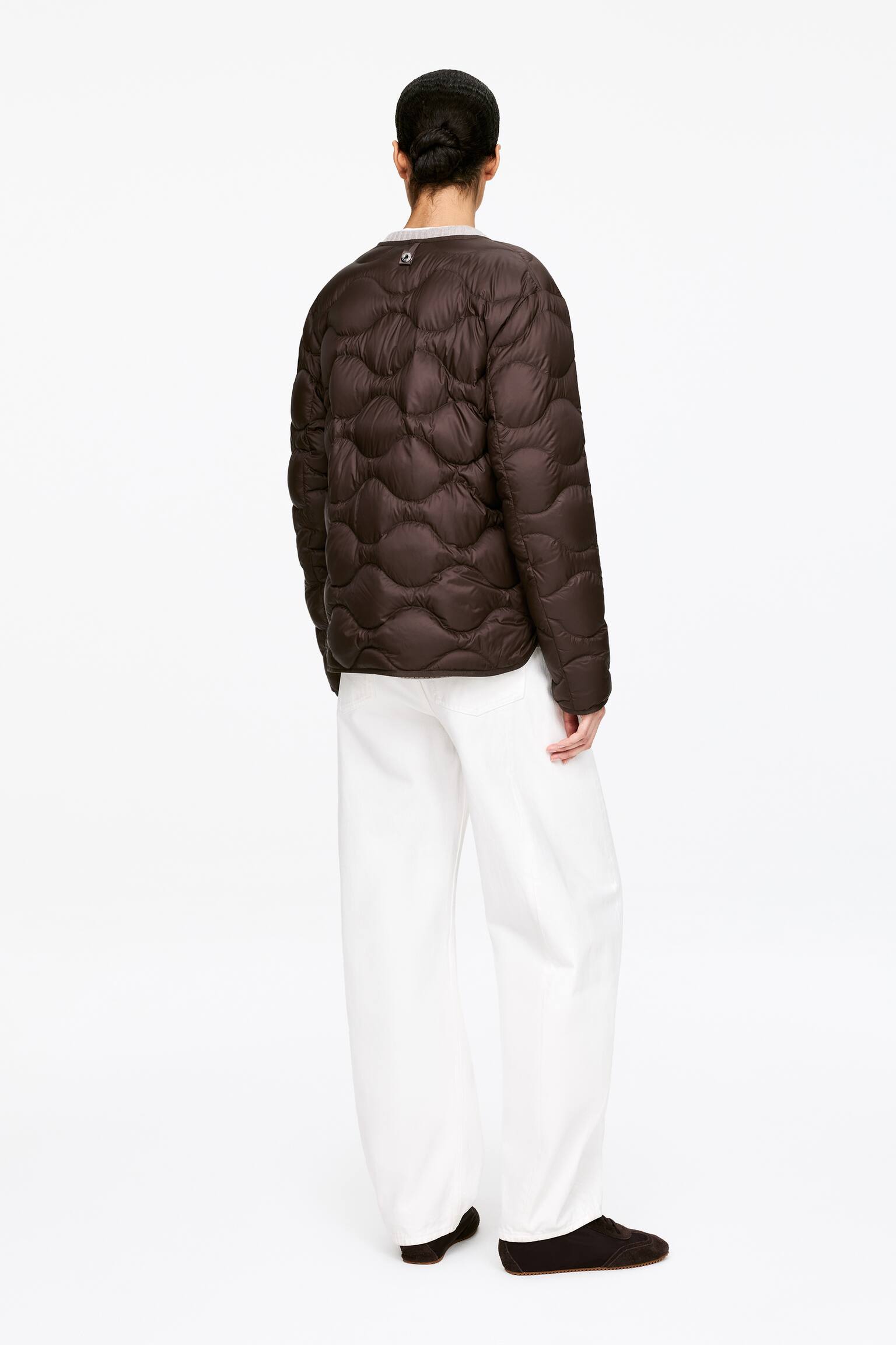 2-in-1 linerjacka, Upcycled Down - Brun - 6