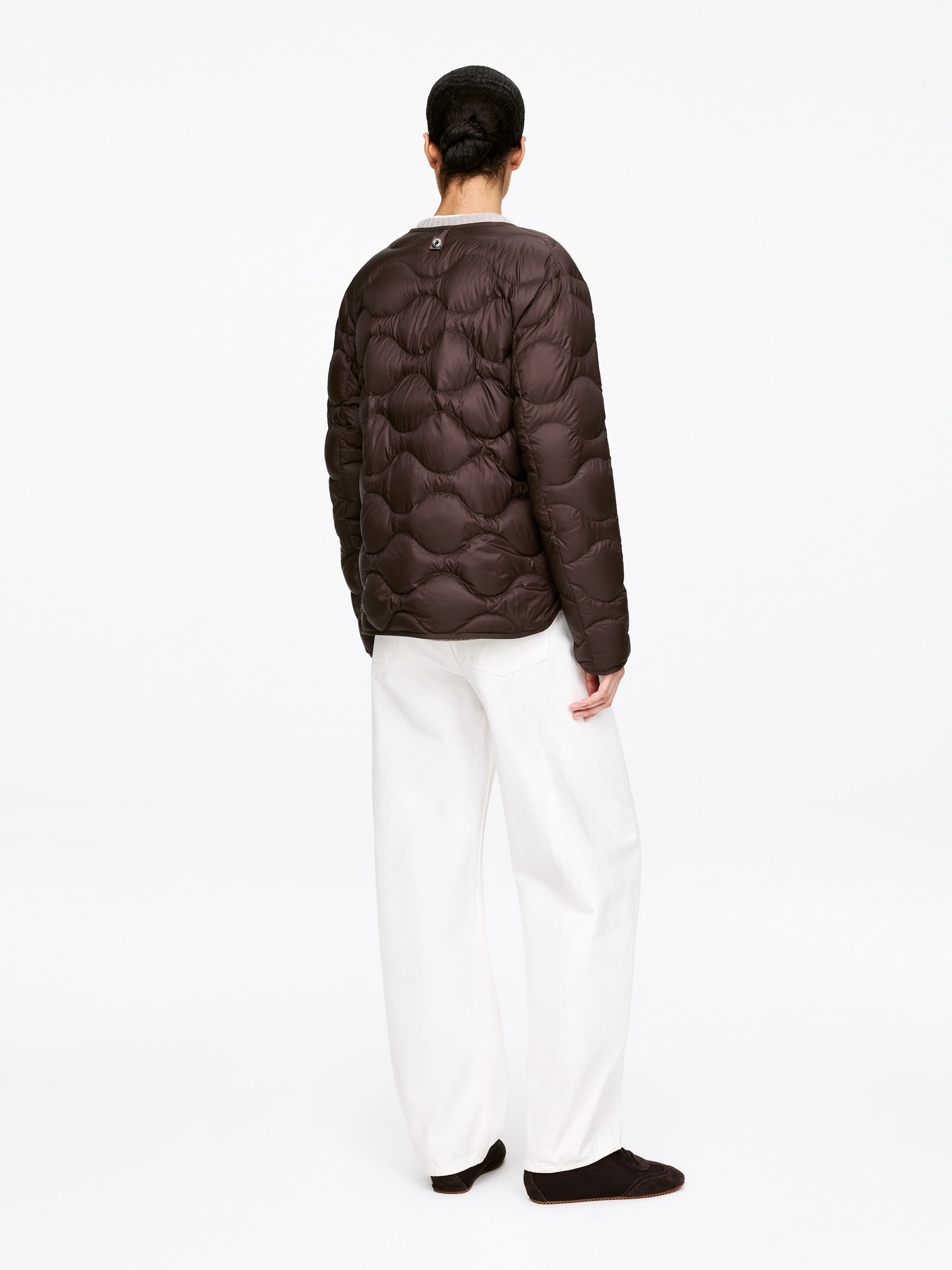 2-in-1 Upcycled Down Liner Jacket - Brown - Regular fit - Women - StillMedia/Lookbook - 10