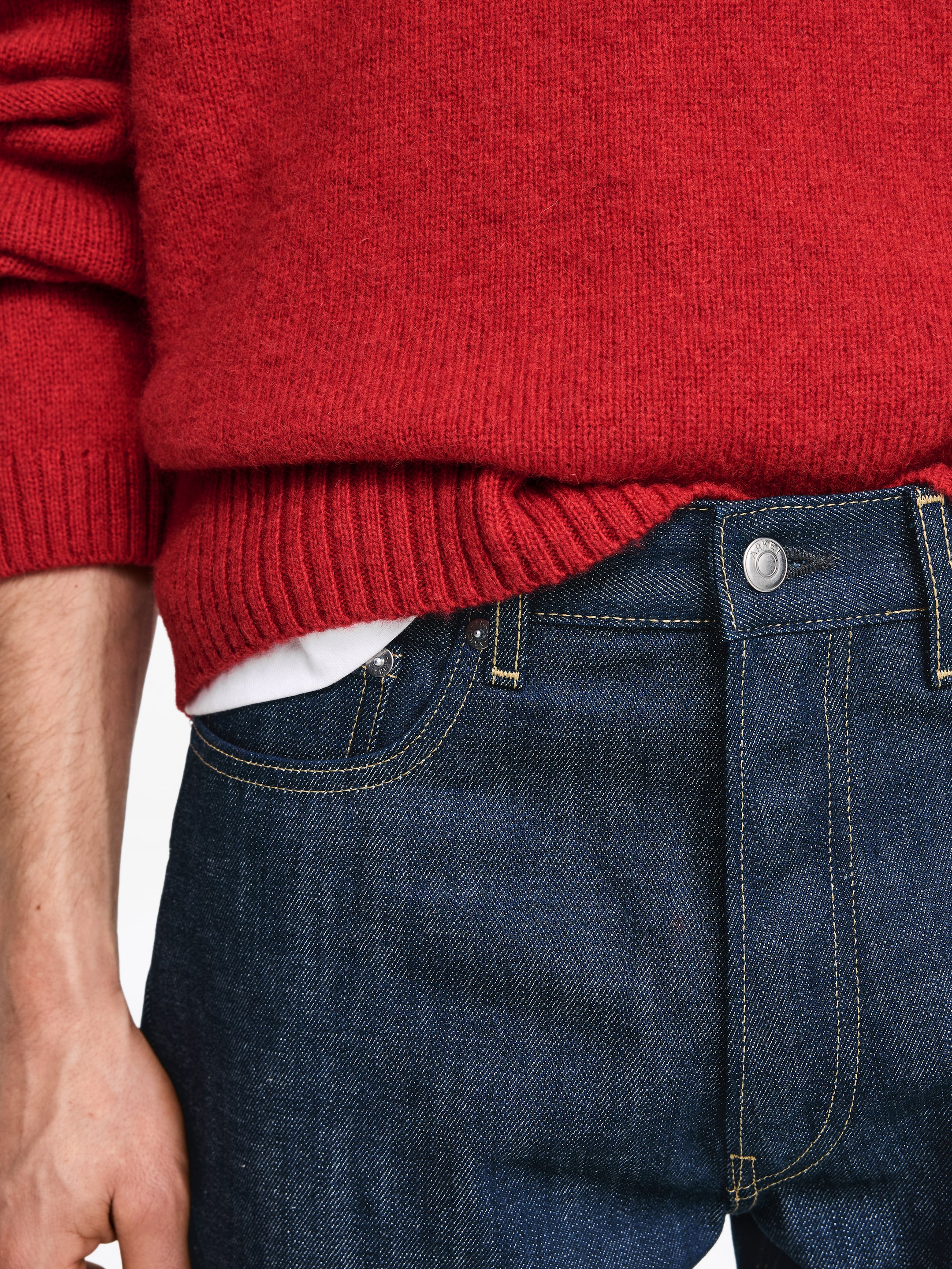 Zobacz większy obraz: Jeansy REGULAR STRAIGHT CLIFF - Ciemnoniebieski - ON | H&M PL 2