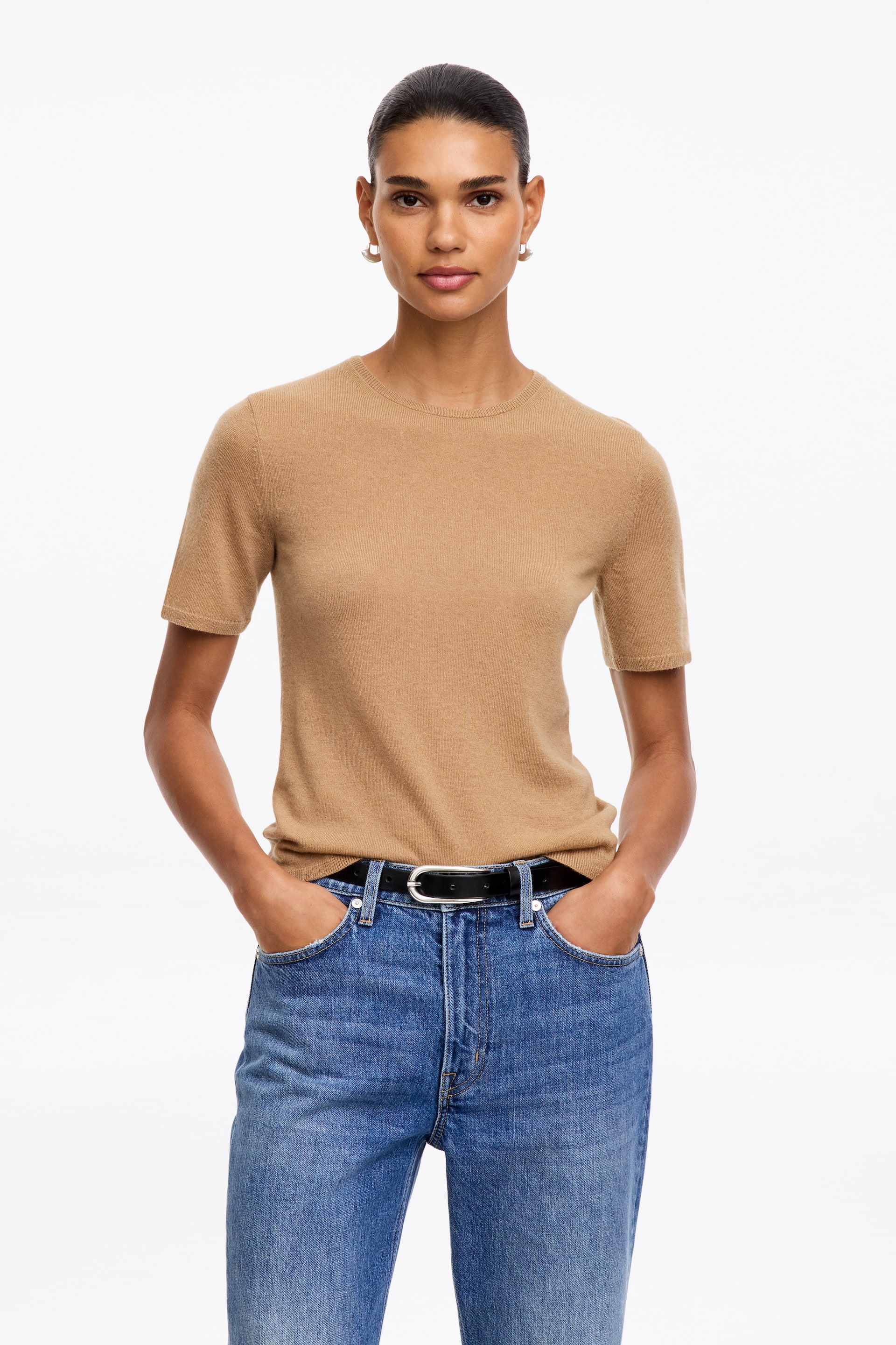 View larger image: Pure Cashmere Top - Camel - Ladies | H&M GB 1