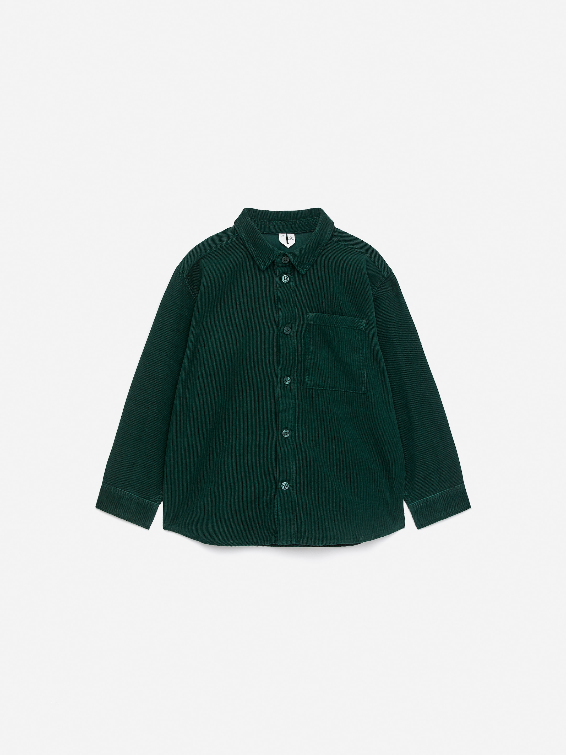 Corduroy Shirt-Green-16236