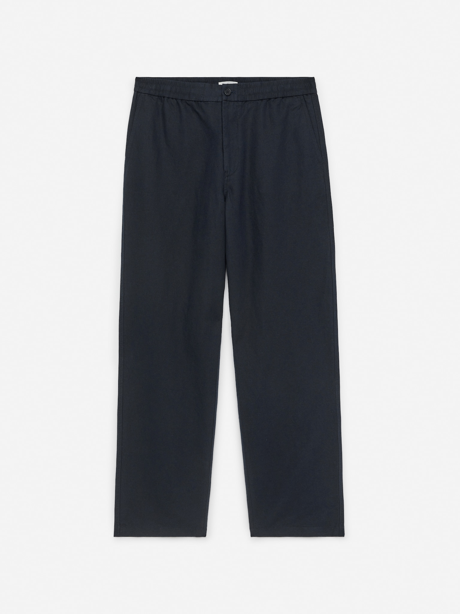 Pantaloni in misto lino - Blu scuro/Beige/Verde kaki/Talpa