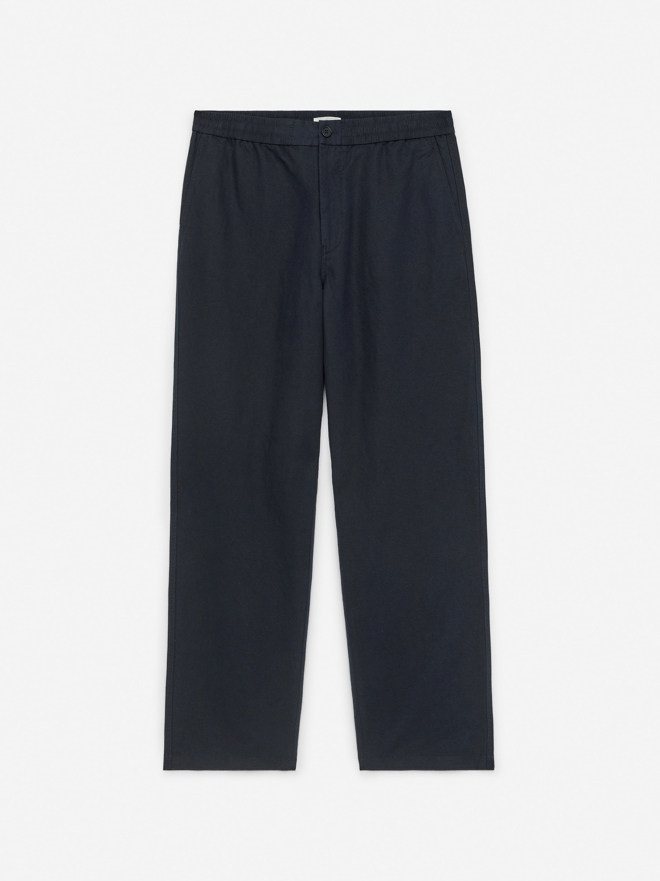 Linen Blend Trousers-#272930-14598