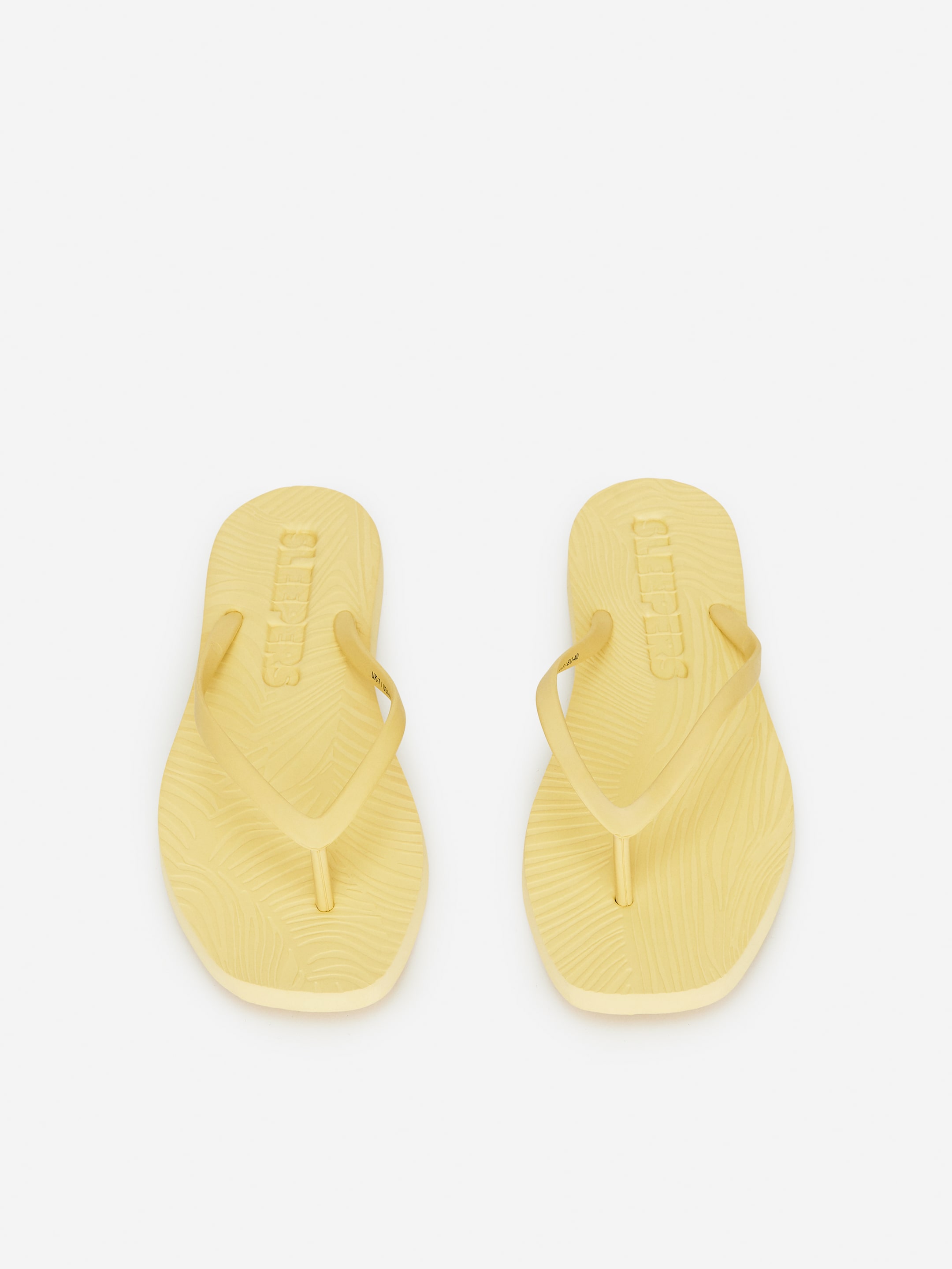 Sleepers Tapered Flip Flops - Yellow - Women - StillMedia/DescriptiveStillLife - 3