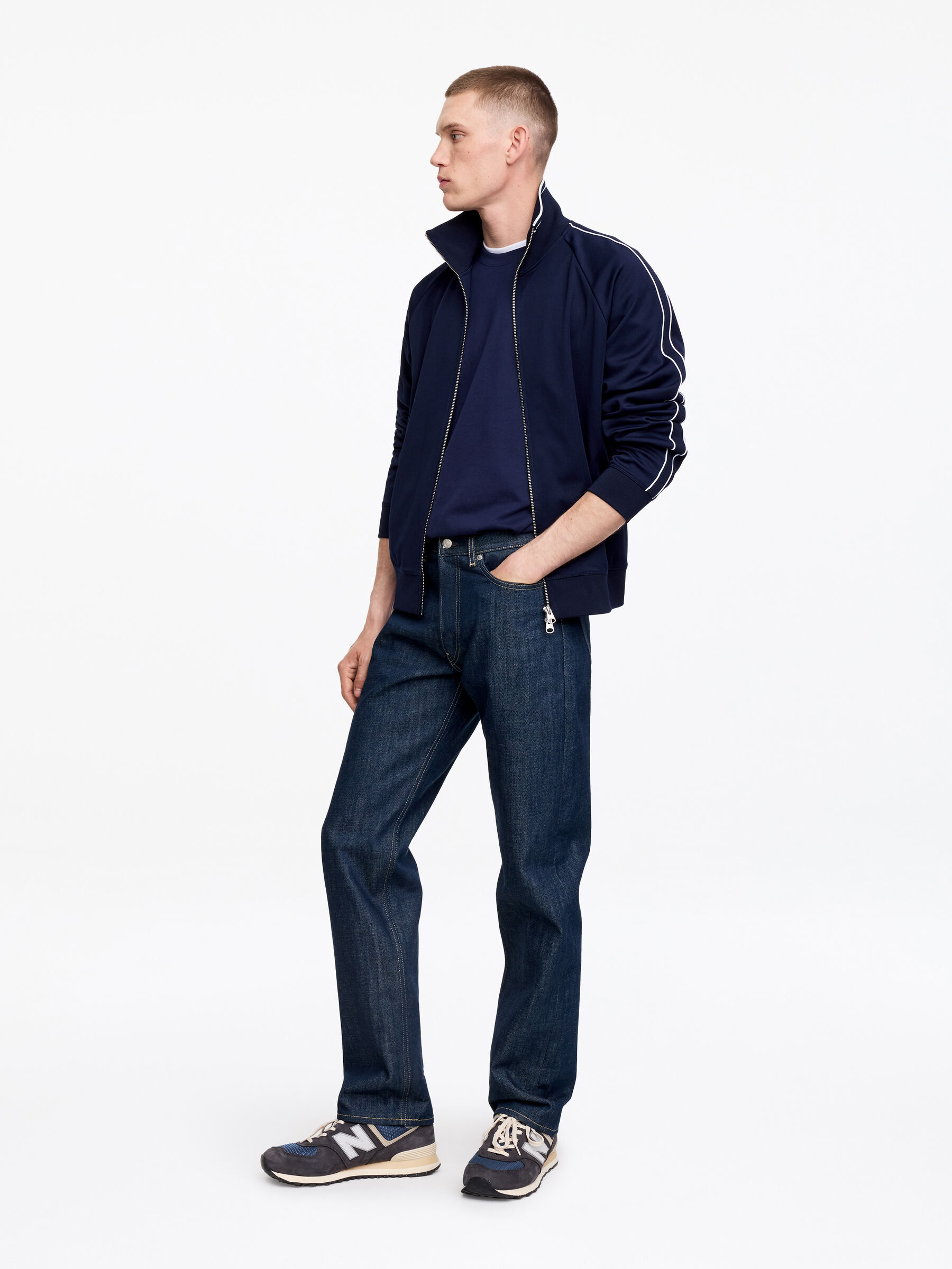 ARKET CAFÉ Long sleeve T-Shirt - Dark Blue - Regular fit - Café - StillMedia/Lookbook - 3