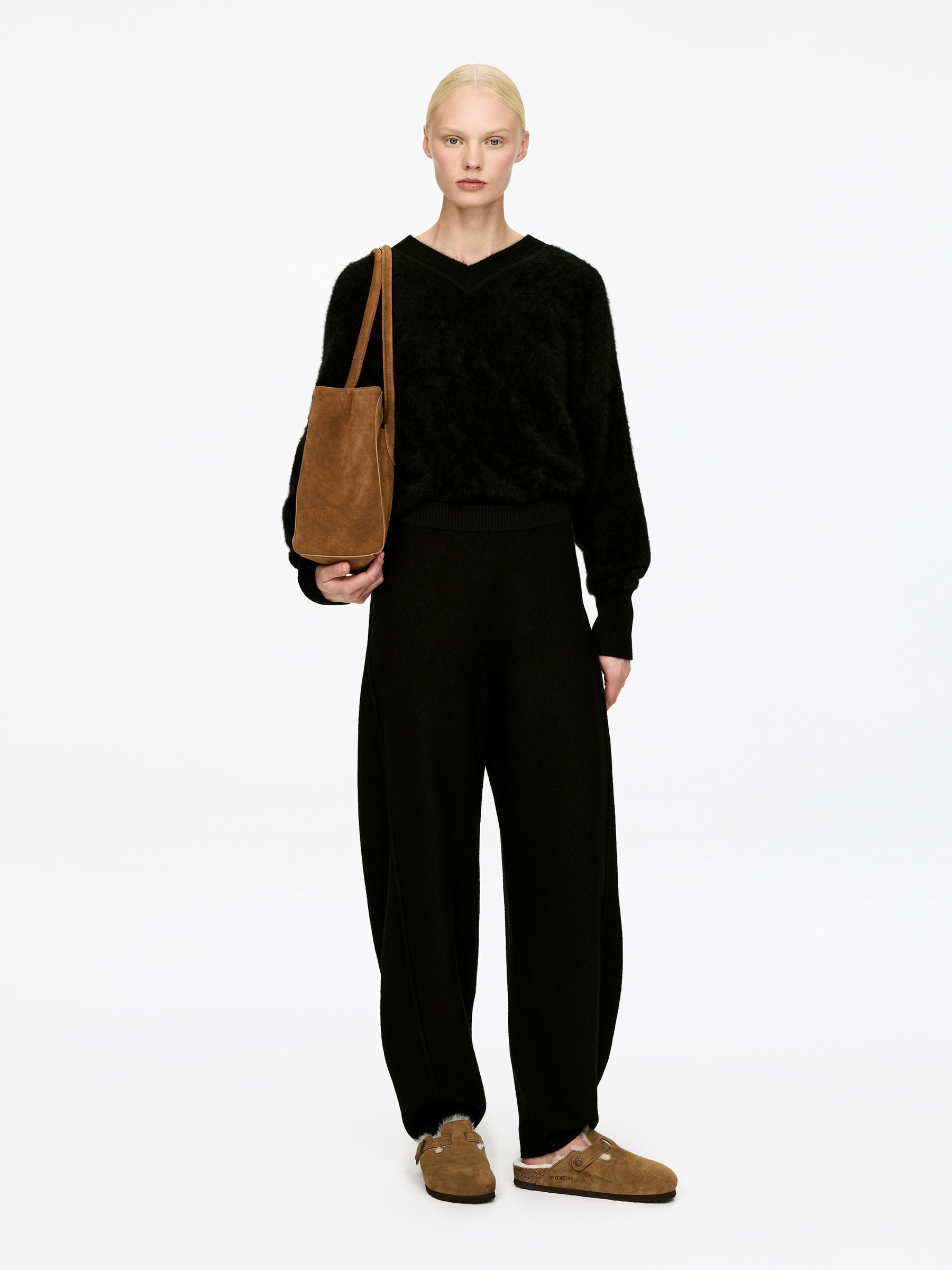 Birkenstock Boston Shearling Sandals - Brown - Women - StillMedia/Lookbook - 9