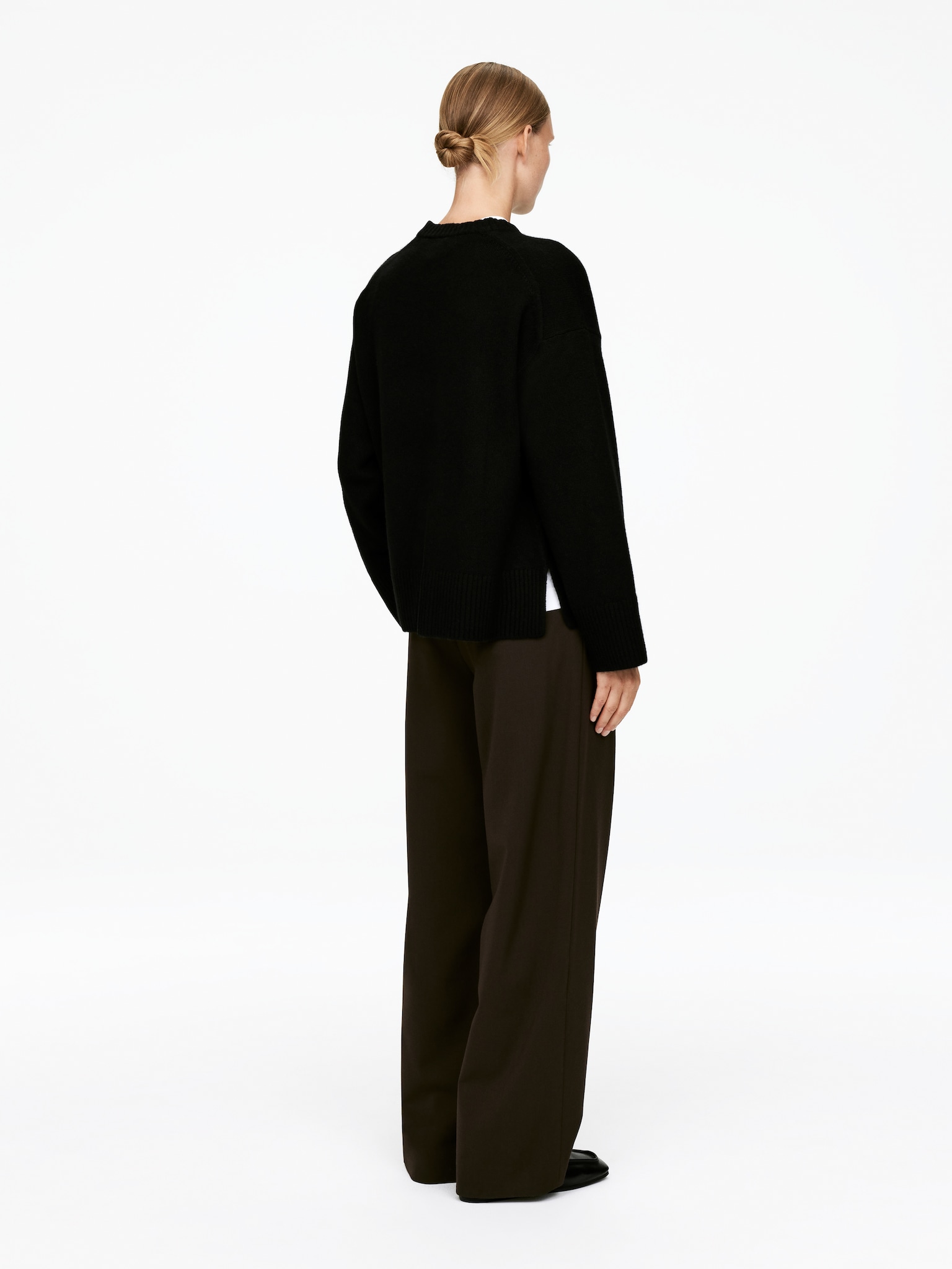 Pull oversize en pur cachemire​ - Noir - 5