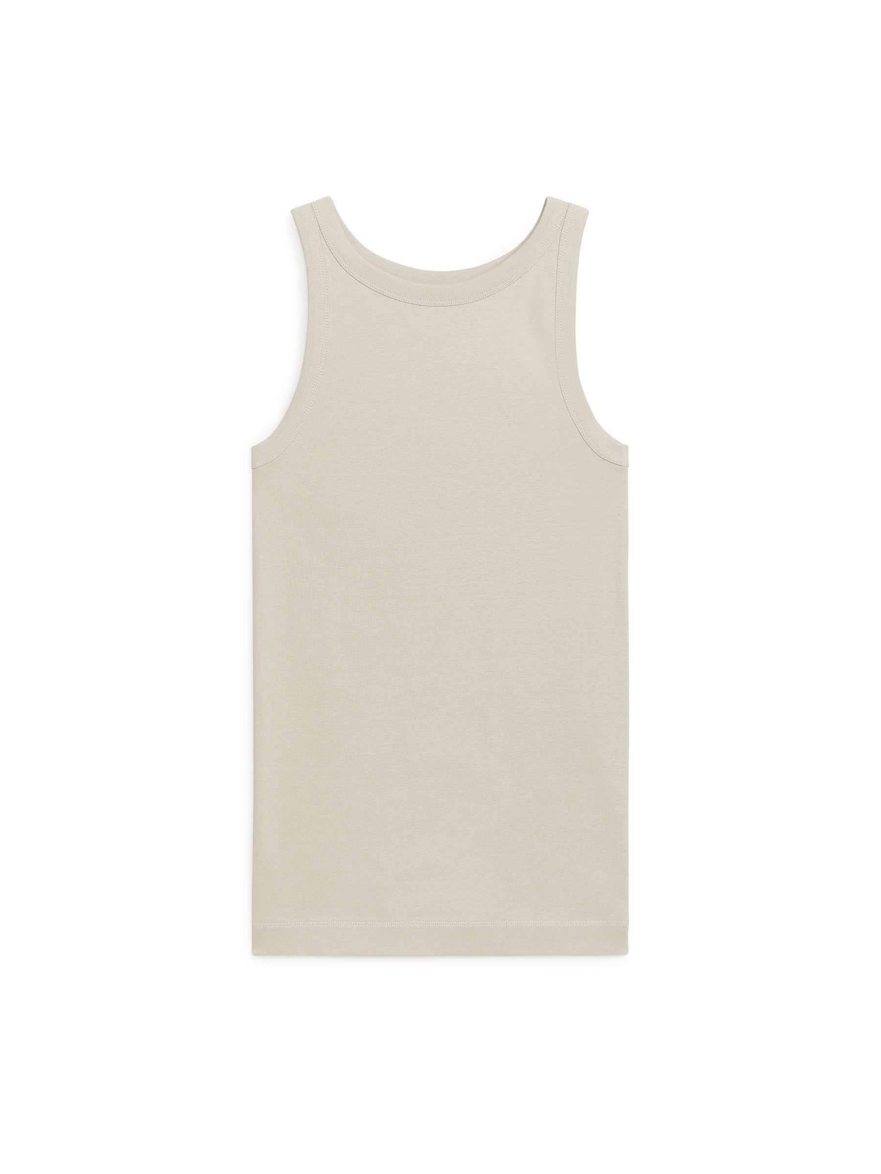 Rib Knit Tank - Beige - Women - StillMedia/DescriptiveStillLife - 1