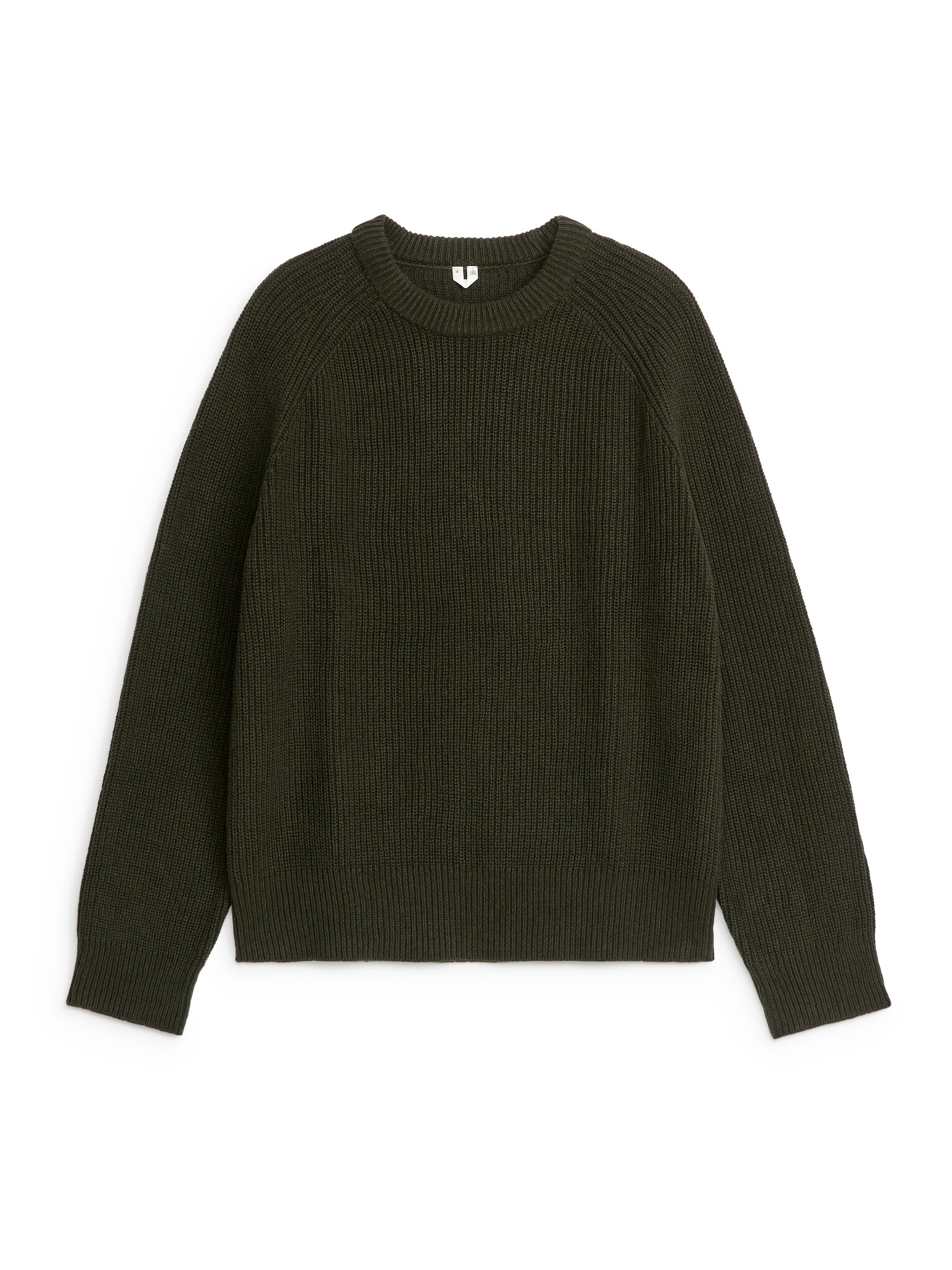Maglione in lino e cotone - Verde scuro/Blu scuro