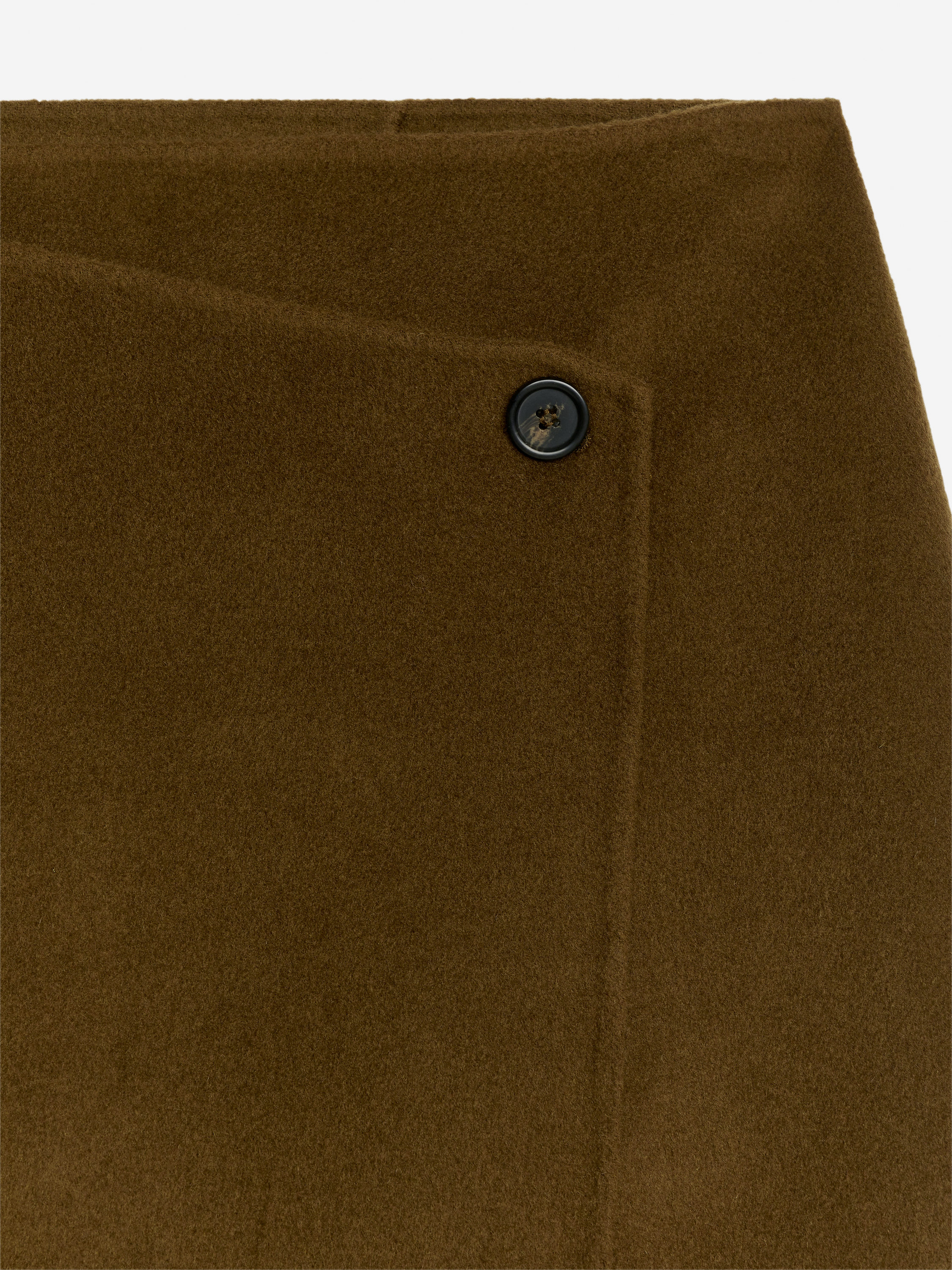 Wool-Blend Doublé Skirt - Olive - Regular fit - Women - StillMedia/DescriptiveDetail - 2
