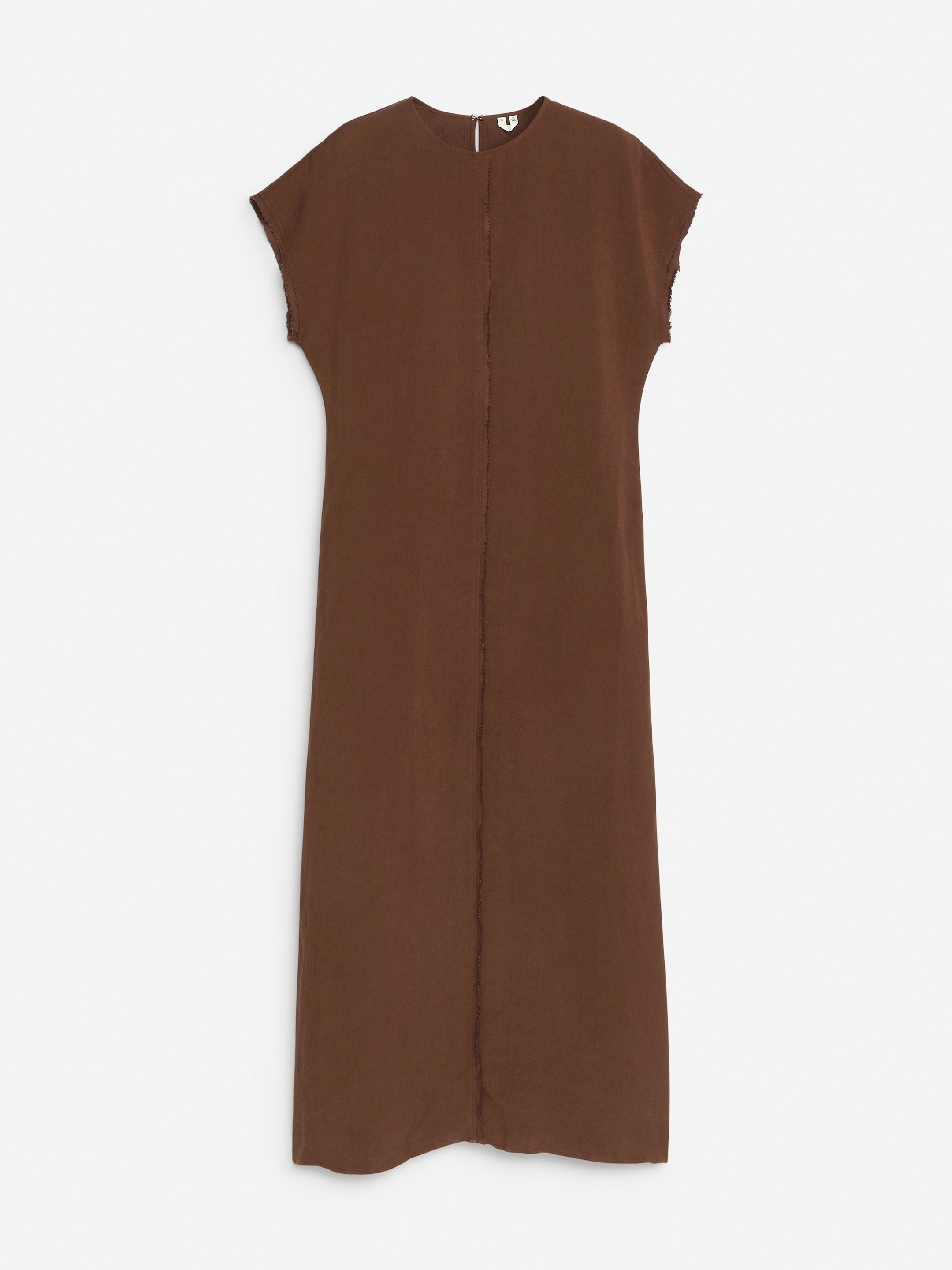 View larger image: Cap-Sleeve Dress - Brown - Ladies | H&M GB 1