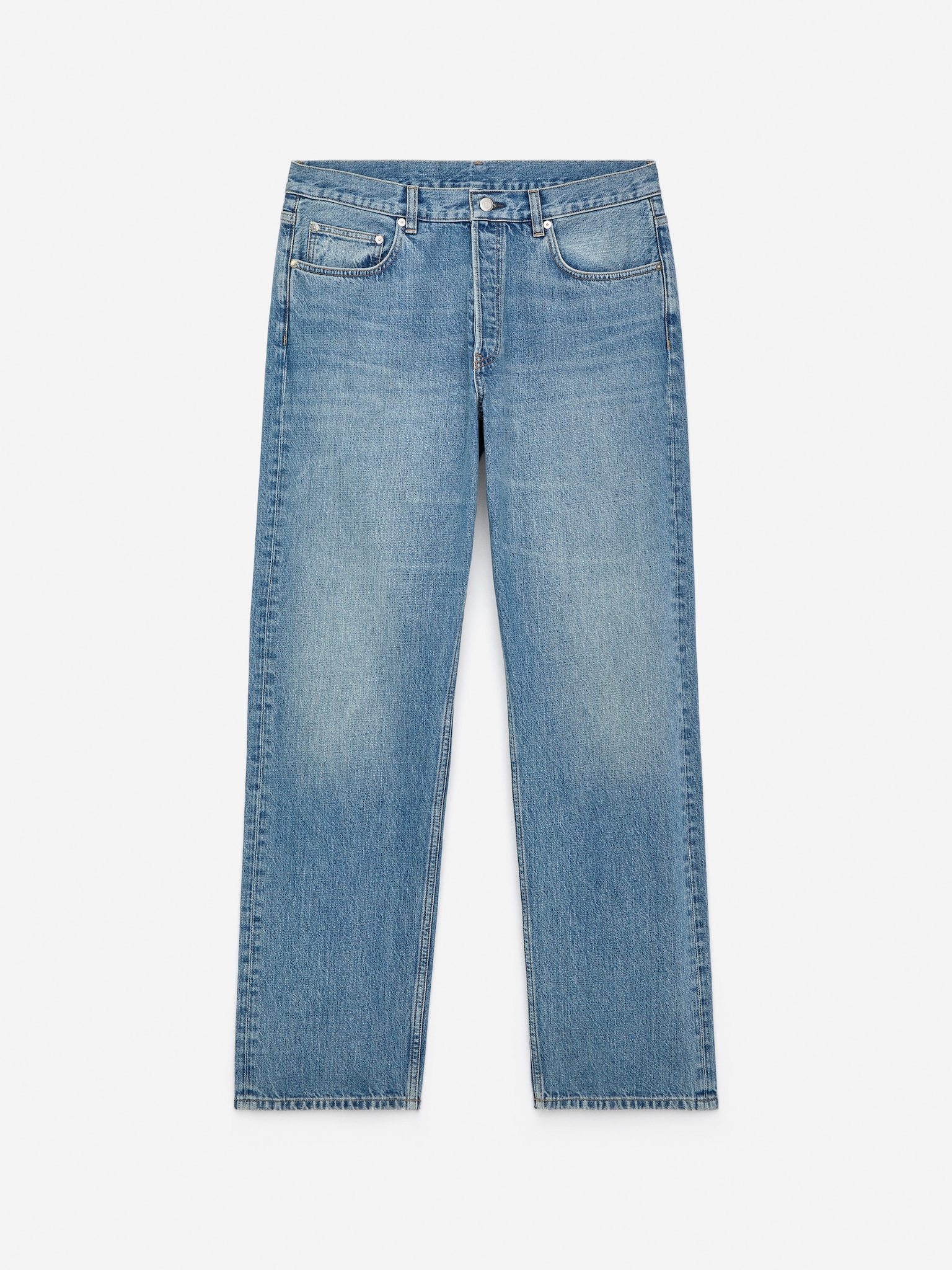 OCEAN Loose Straight farmer - Középkék/Sötétkék/Kék/Sötétkék/Fekete/Sötétkék/Ecru/Középkék/Blue/Dark Blue