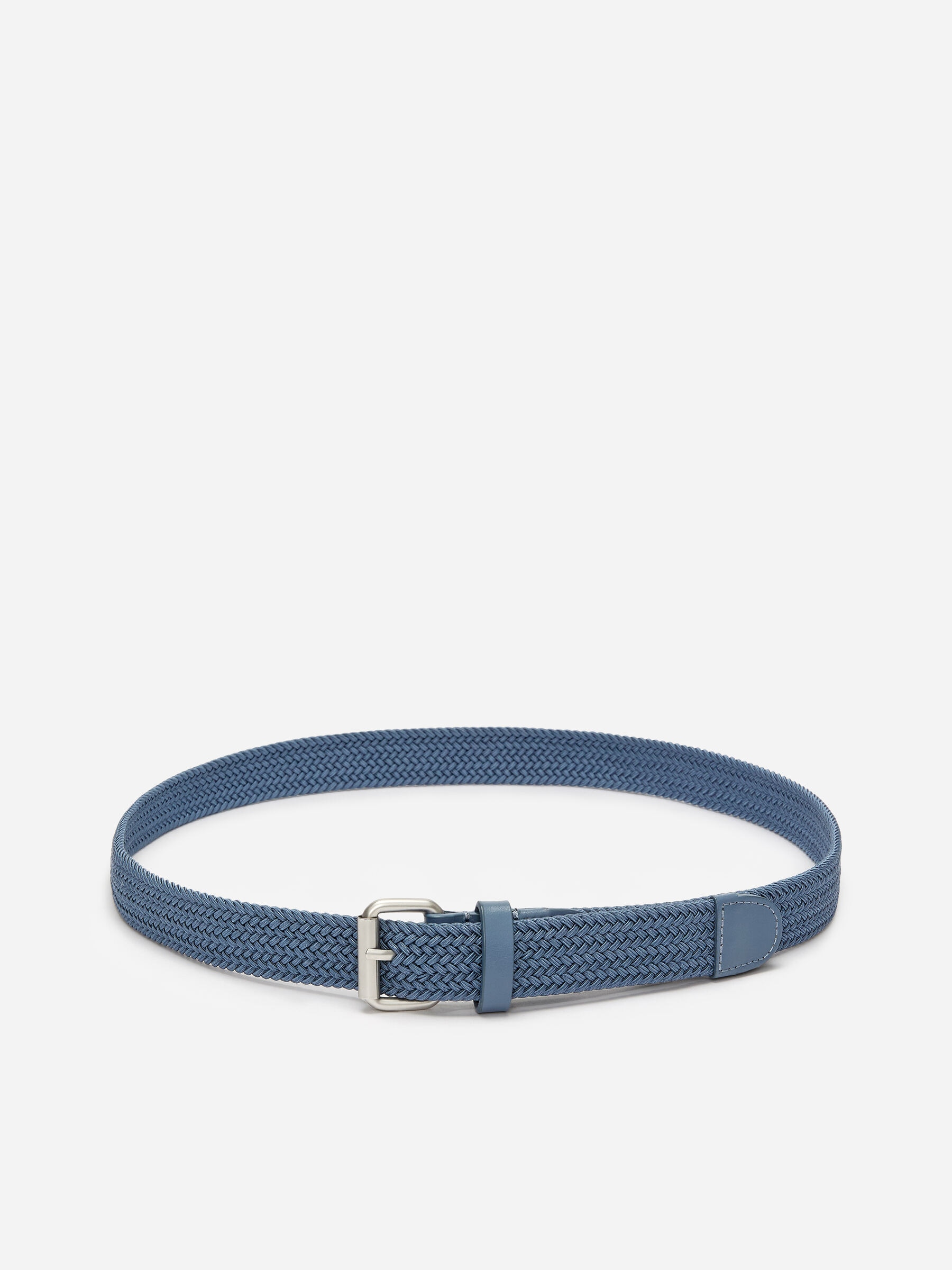 Cinturón trenzado con detalles en piel - Azul - Men - StillMedia/DescriptiveStillLife - 1