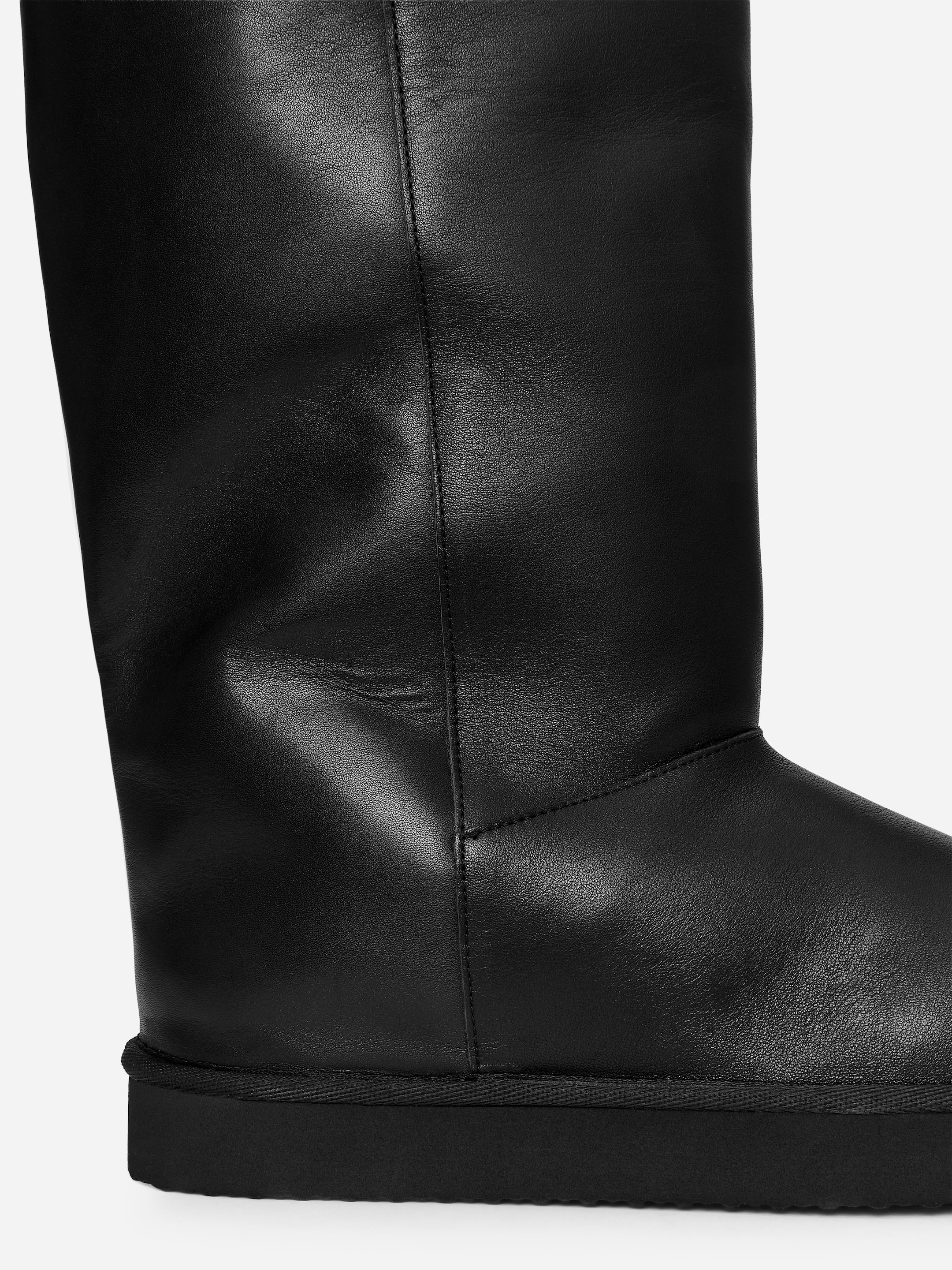 Overknee-Stiefel aus Leder - Schwarz - Damen - StillMedia/DescriptiveDetail - 3
