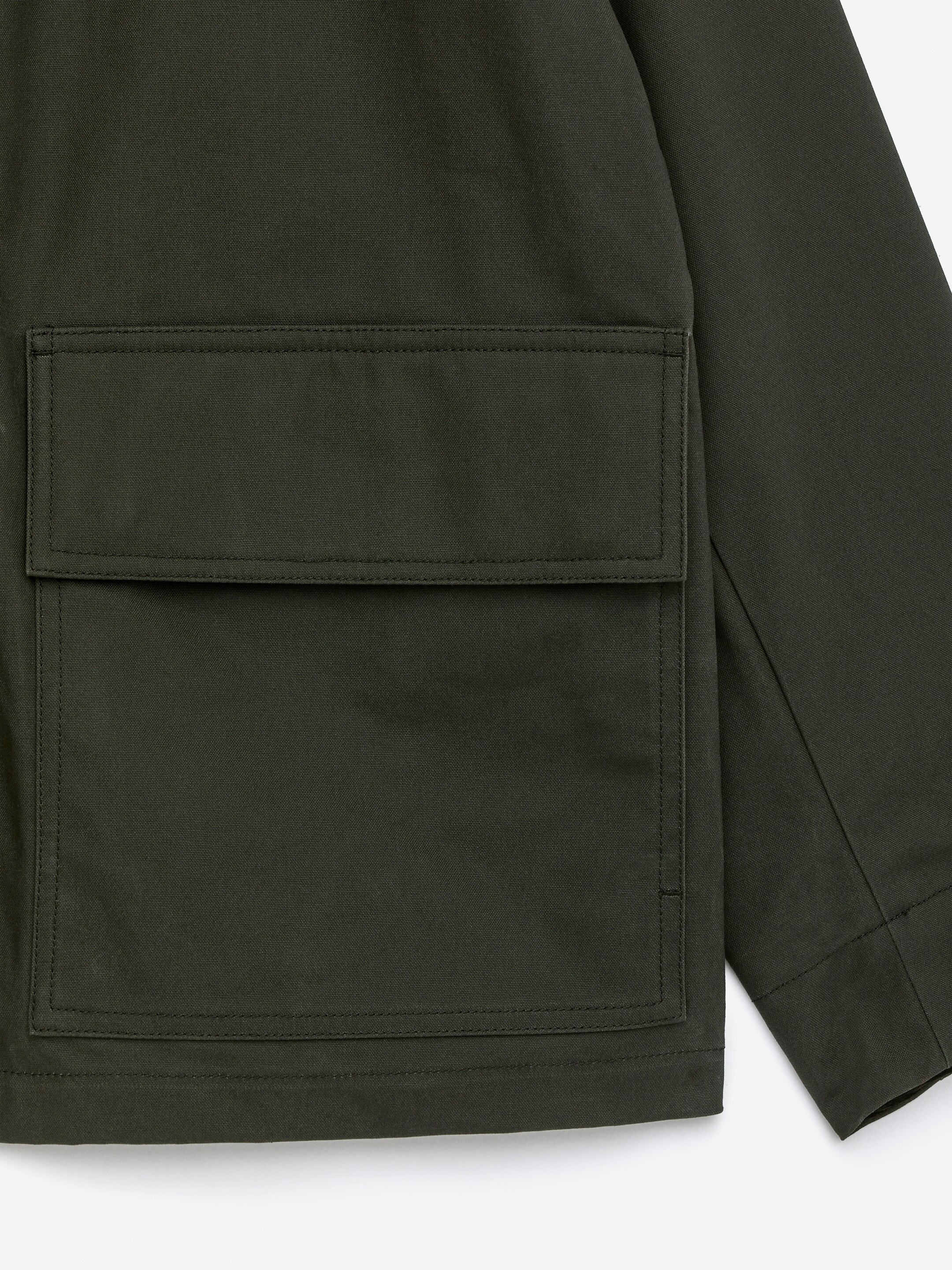 Ingrandisci l'immagine: Waxed Cotton Jacket - Dark Green - UOMO | H&M CH 7