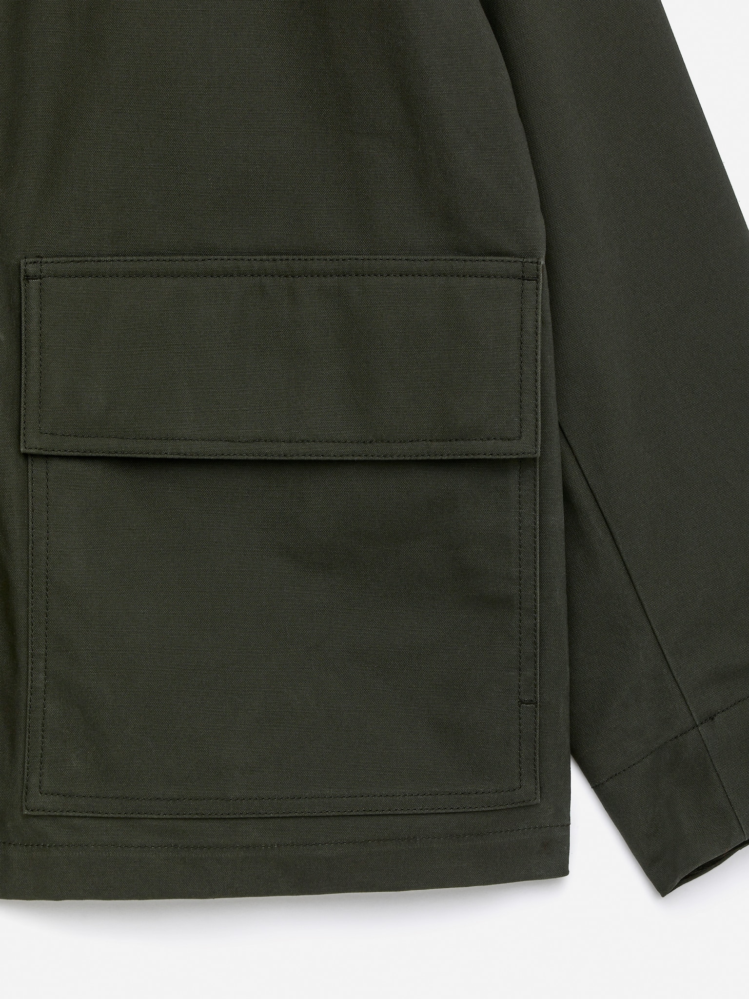 Veste en coton ciré - Vert foncé/Bleu foncé - 8