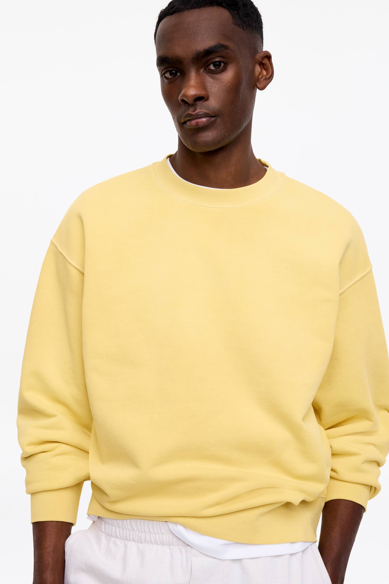 Legeres Sweatshirt - Gelb/Rot/Taubenblau - 4