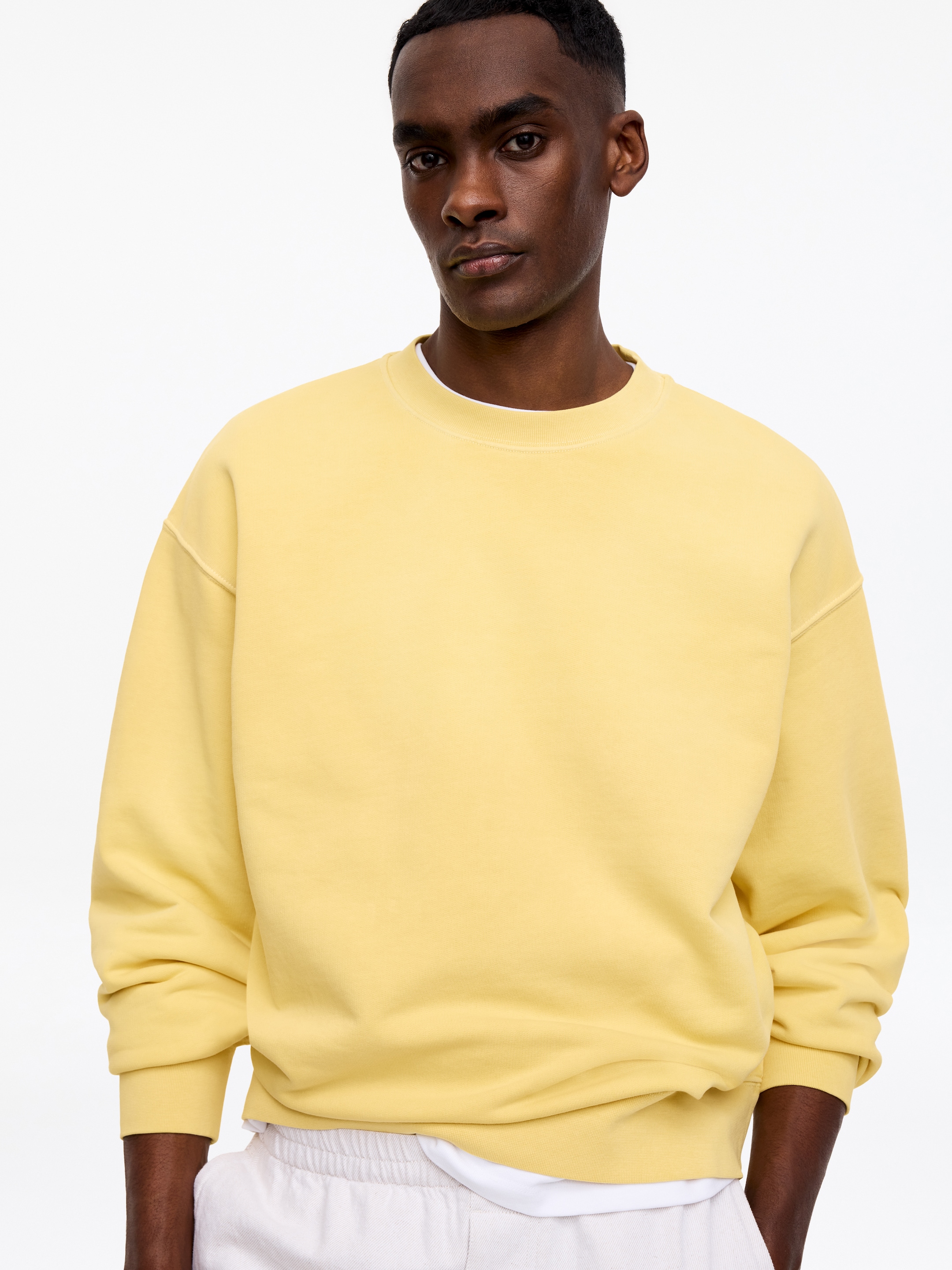Luźna bluza - Żółty - Fason swobodny - Men - StillMedia/Lookbook - 3