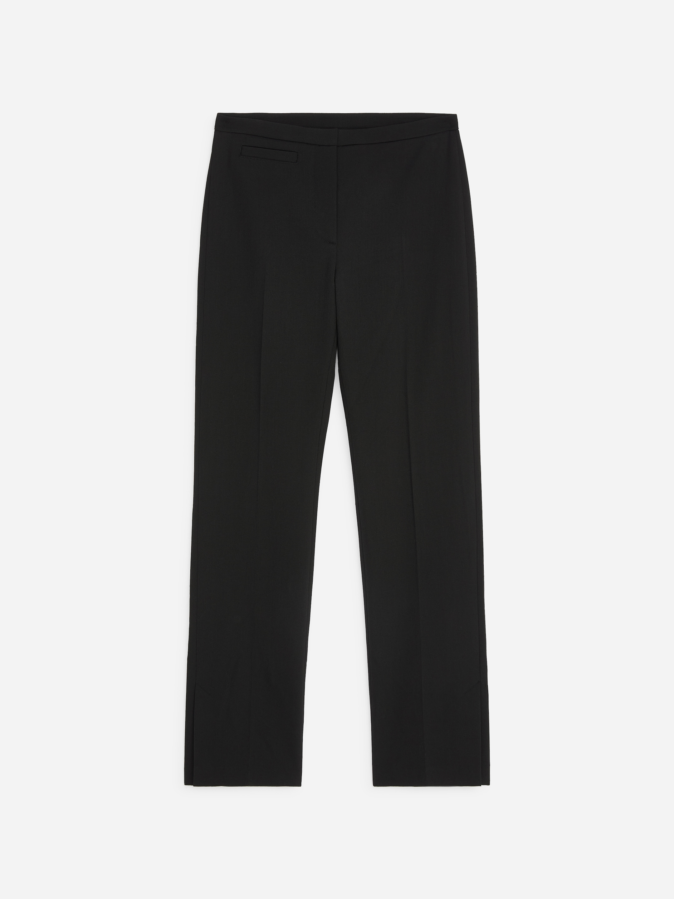 Slim Tailored Trousers-Black-20544