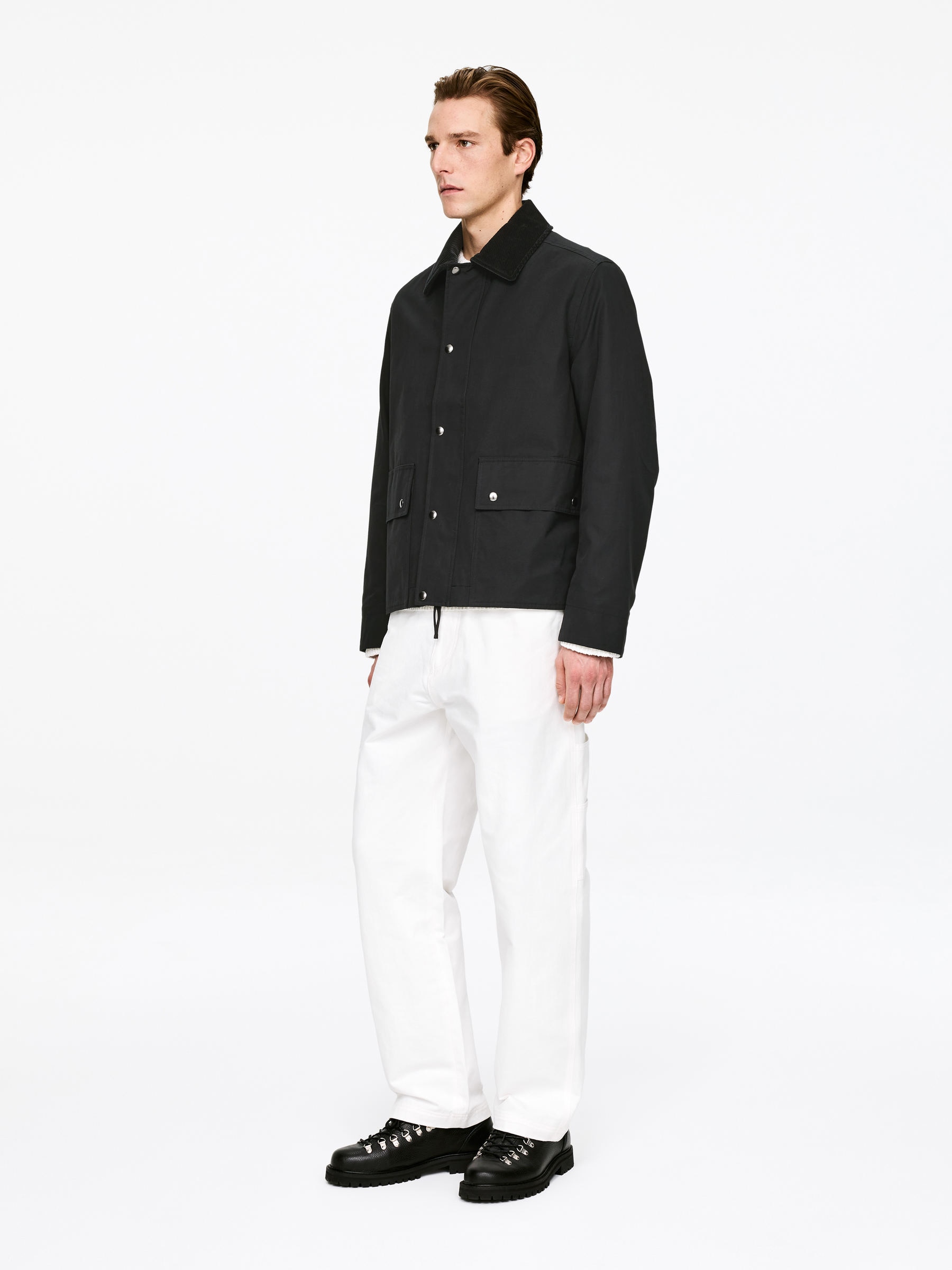 Gewachste Jacke aus Nylon und Baumwolle - Schwarz - Regular Fit - Men - StillMedia/Lookbook - 3