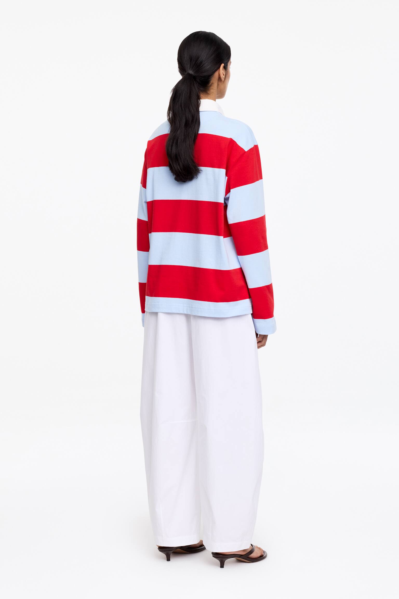 Polo em algodão - Vermelho/Azul/Castanho/Branco - 3