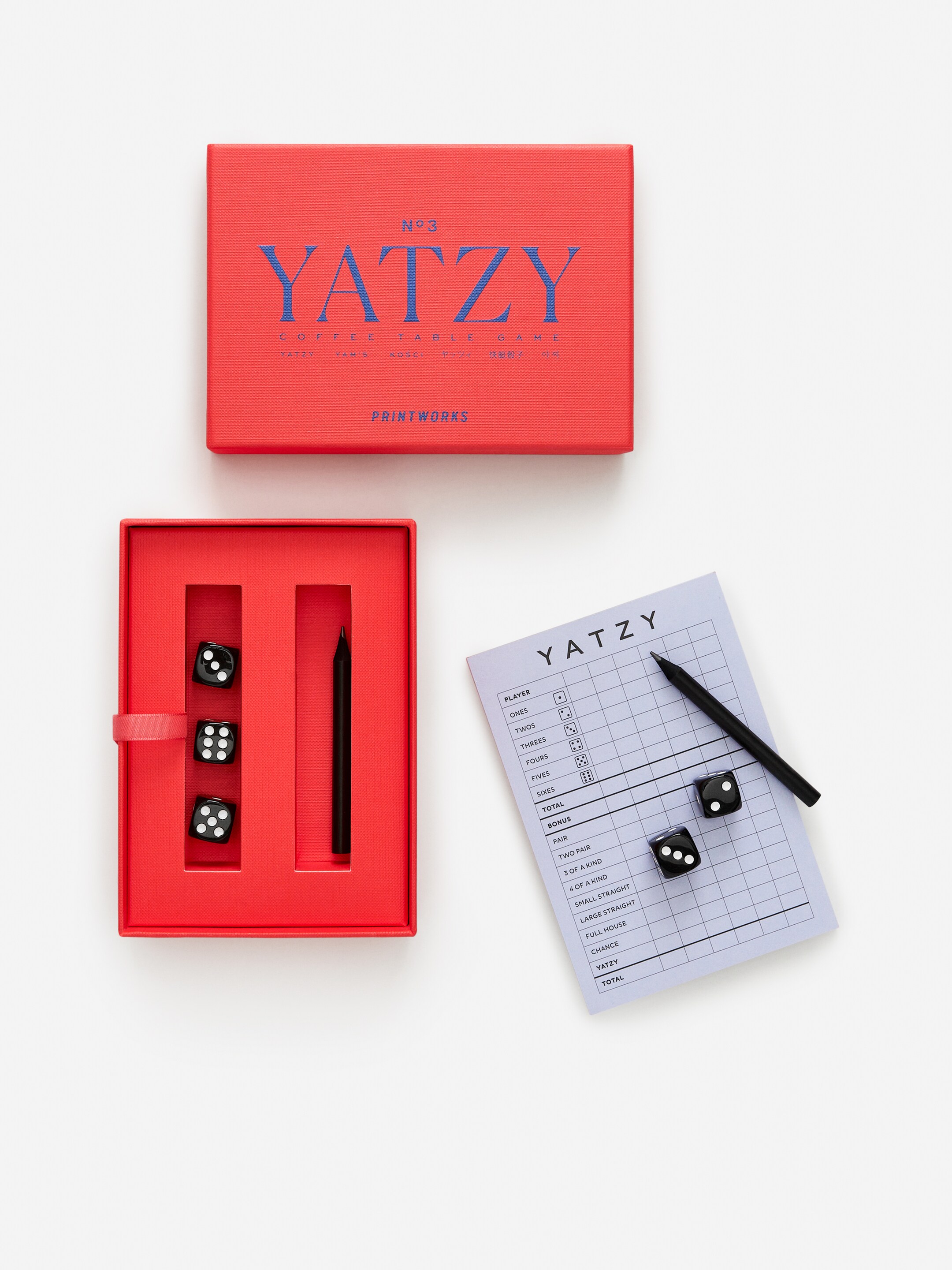 PRINTWORKS Classic Yatzy - Red - Homeware - StillMedia/DescriptiveStillLife - 2