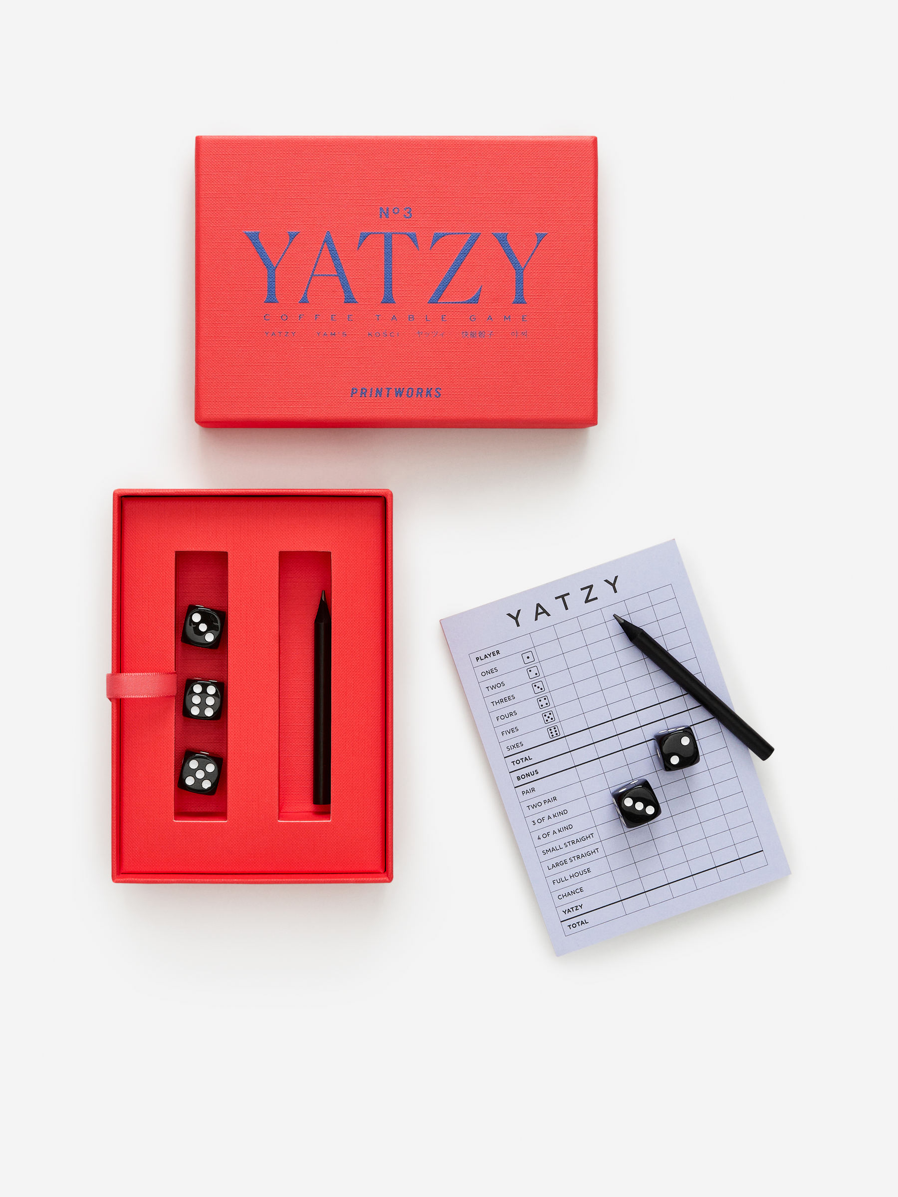 PRINTWORKS Classic Yatzy - Red - Homeware - StillMedia/DescriptiveStillLife - 2