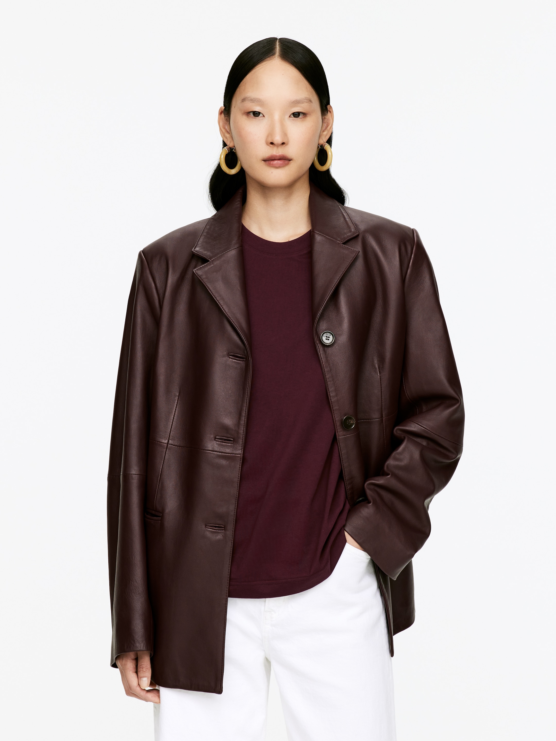 Vis større bilde: LILY Signature T-skjorte - Burgunder - DAME | H&M NO 2