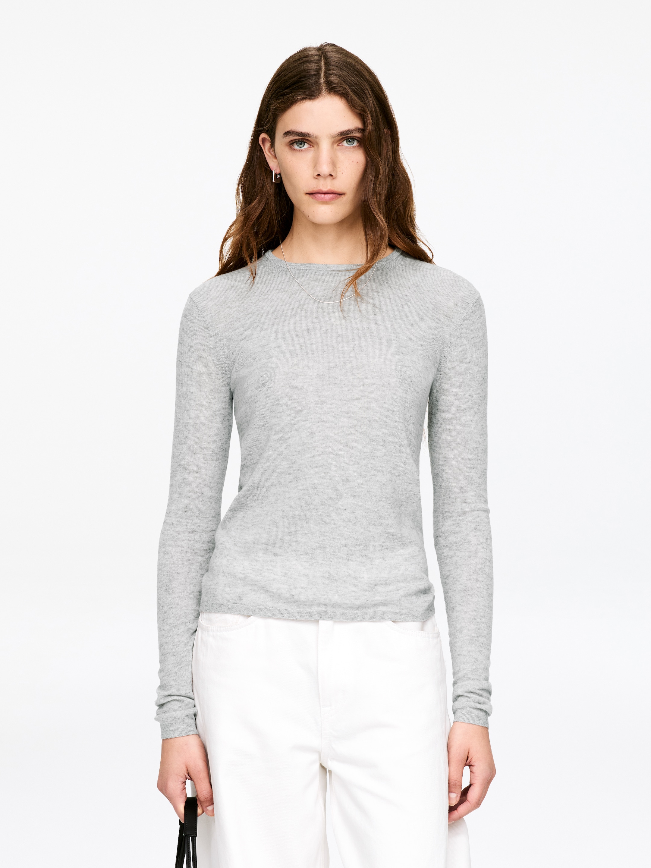 Se større billede: Trøje i ren kashmir - grå - DAME | H&M DK 1