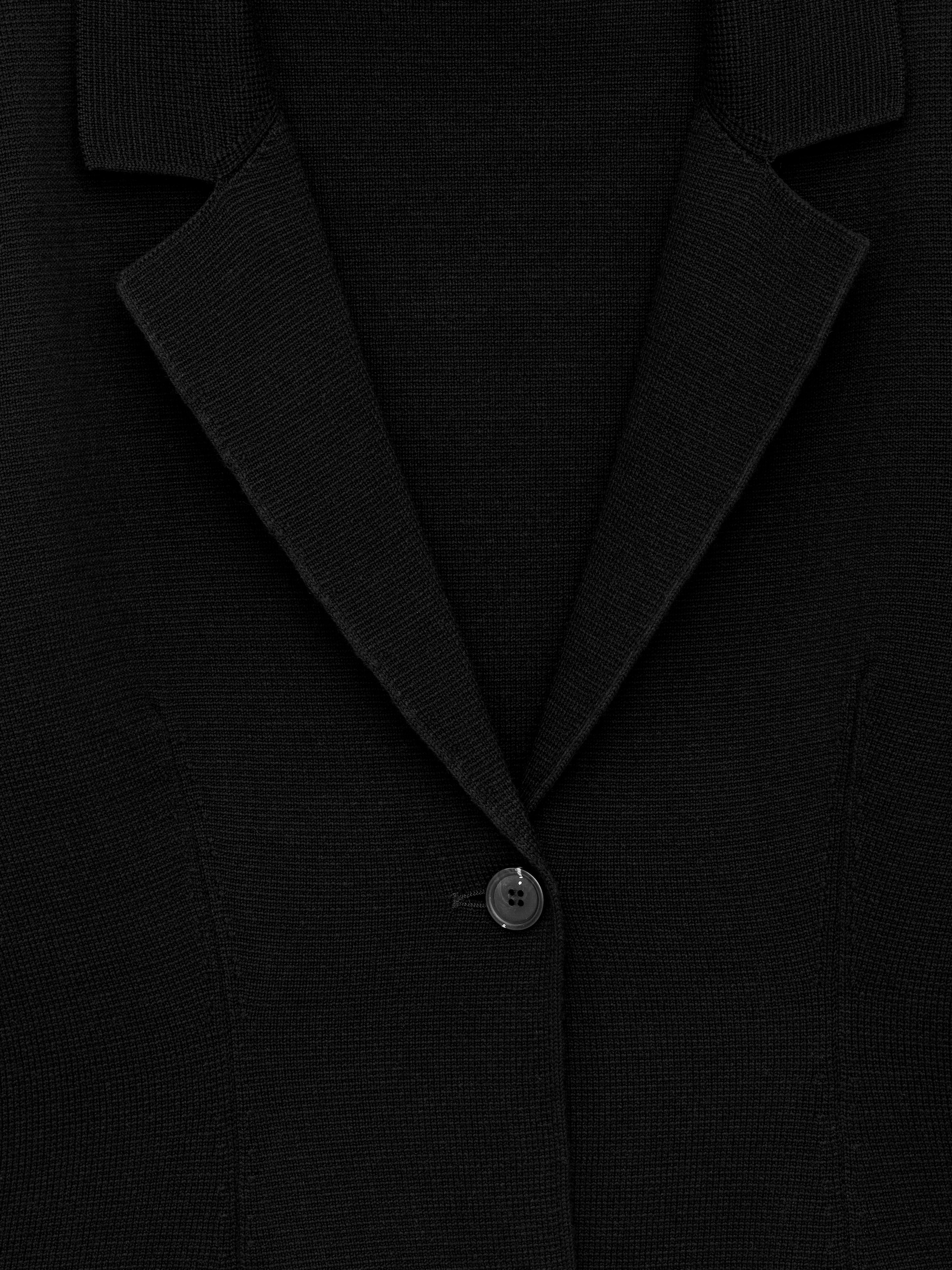 Veste en maille en laine et coton - Noir - Regular fit - Femme - StillMedia/DescriptiveDetail - 1
