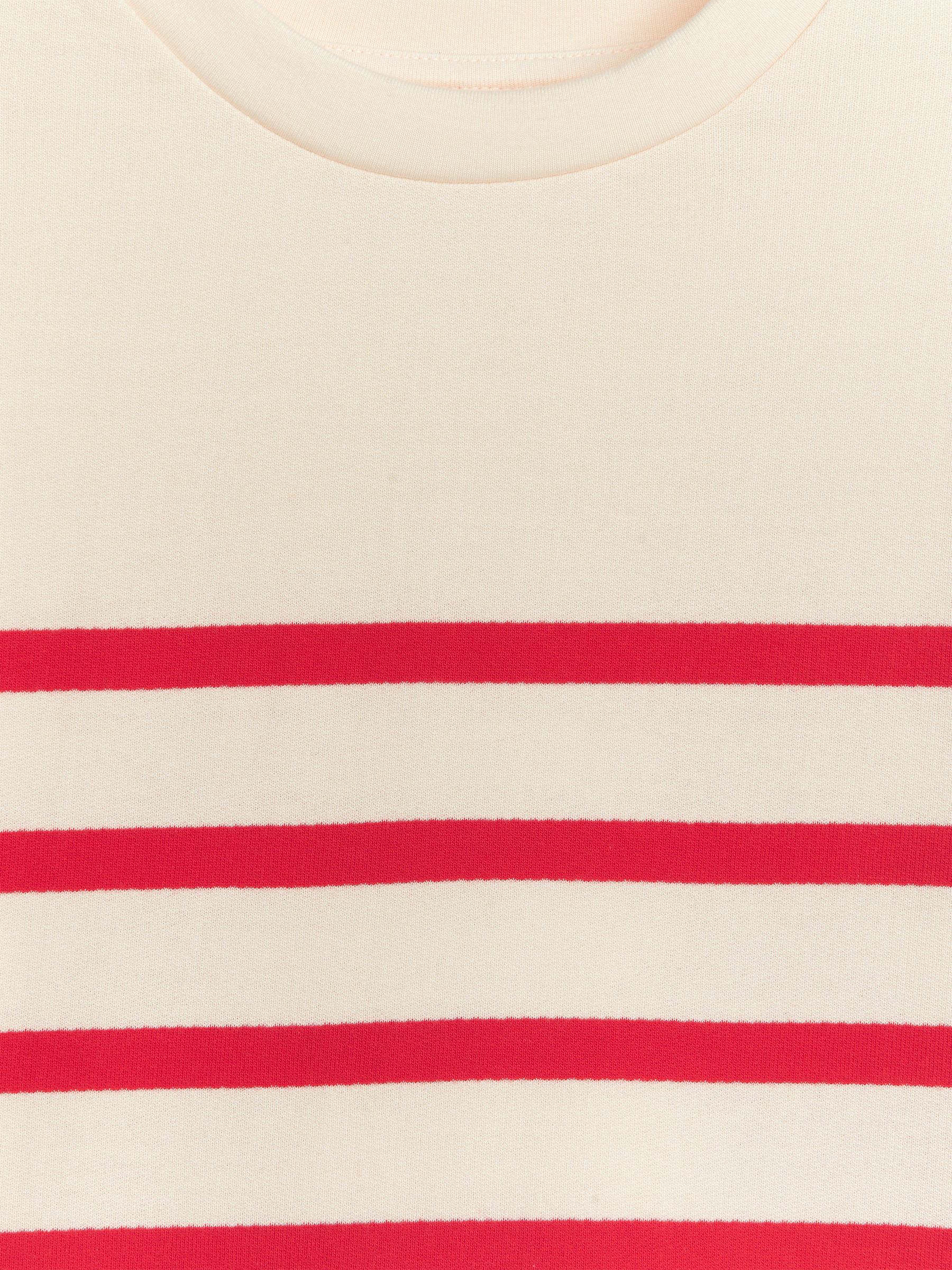 Puff Sleeve Sweatshirt - White/Red - Oversized - Children - StillMedia/DescriptiveDetail - 1
