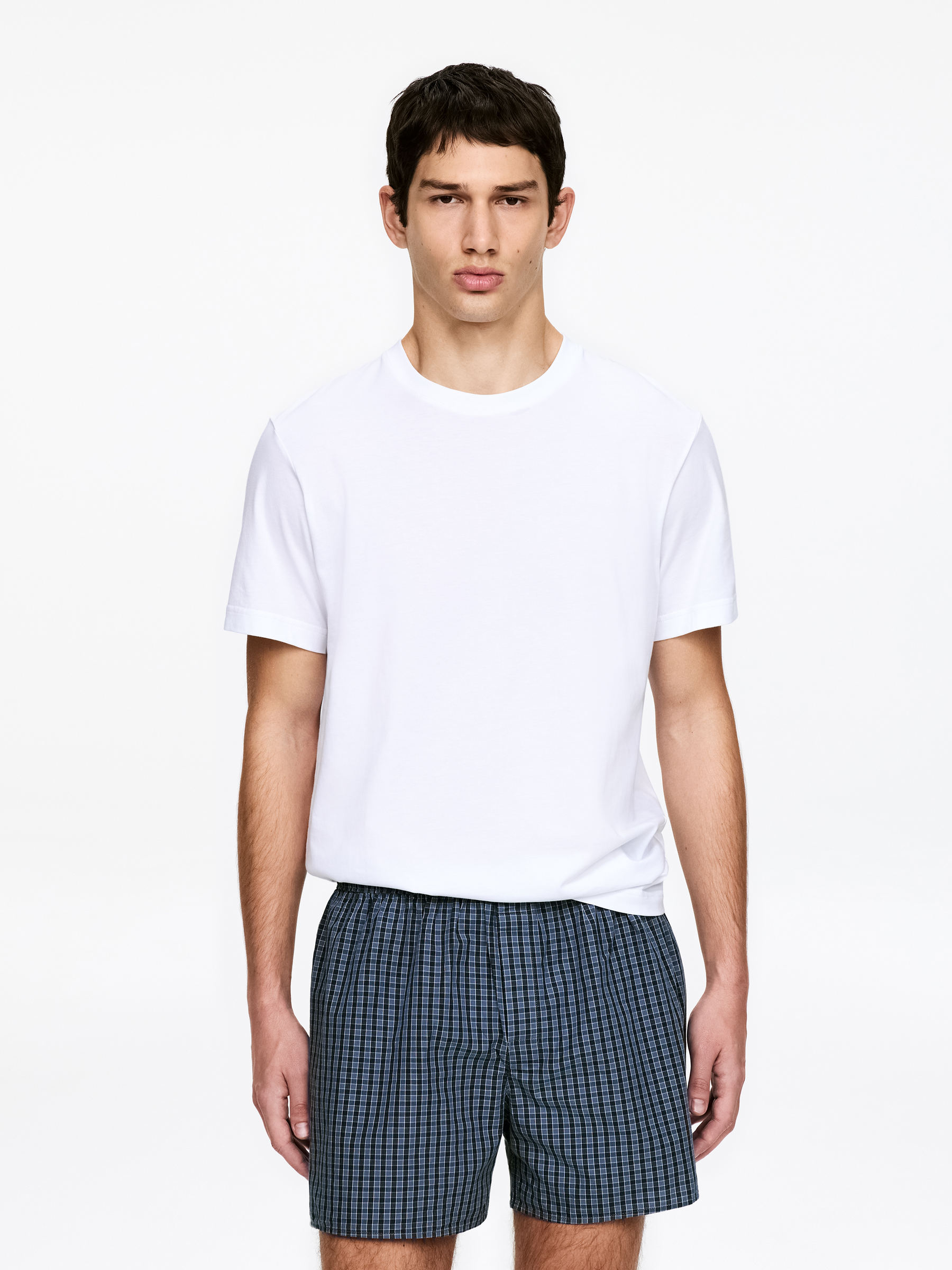 Woven Boxers, Set of 2 - Blue - Regular fit - Men - StillMedia/Lookbook - 5