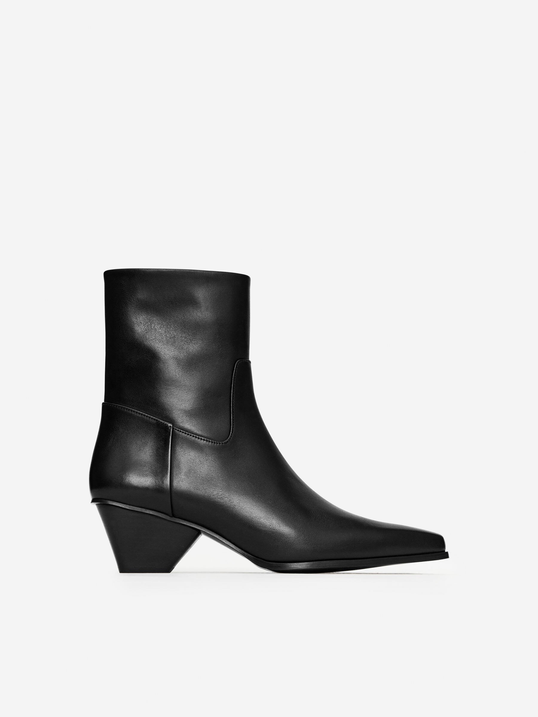 Spetsiga läderboots-#272628-12576