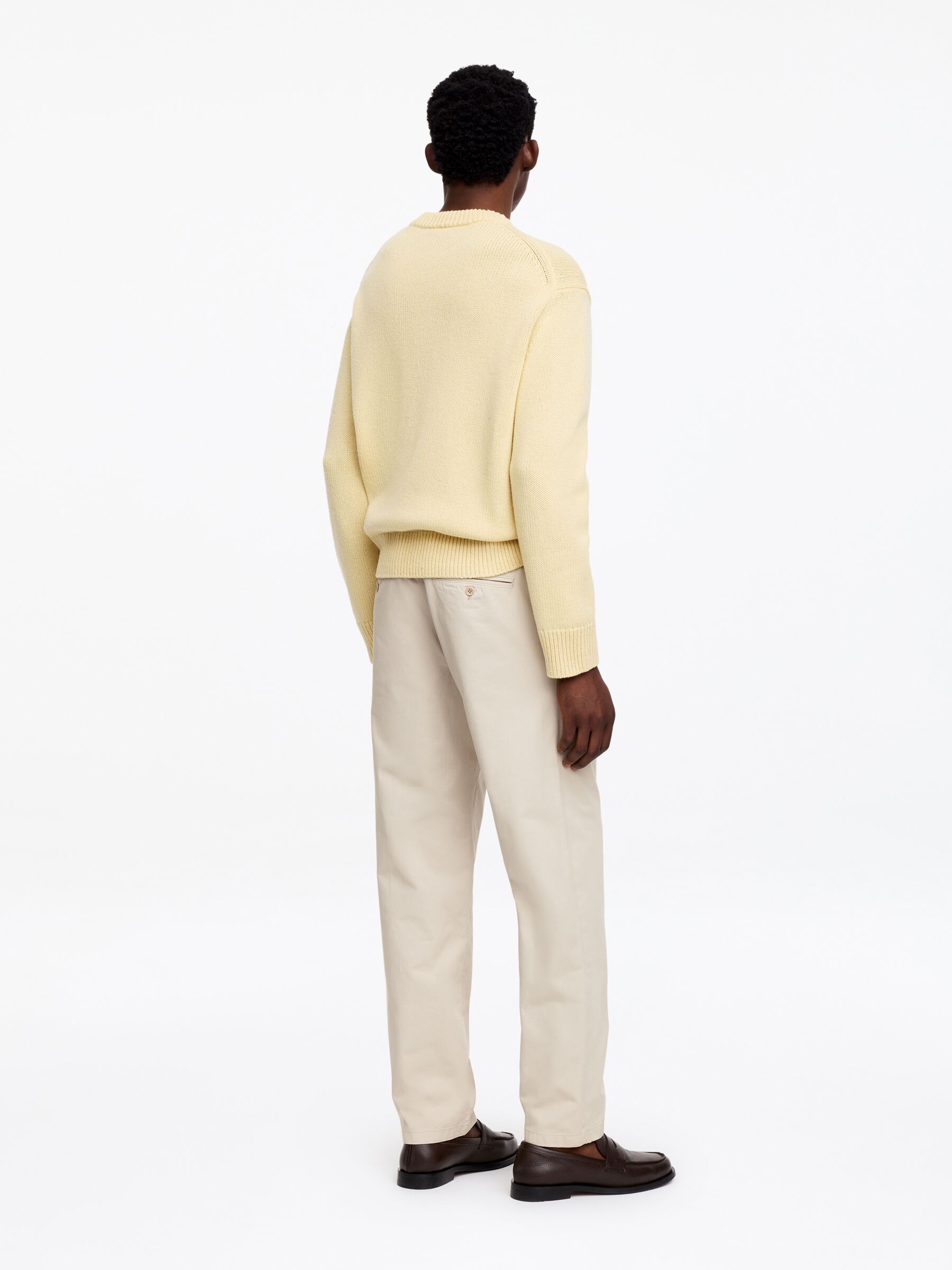 Pantalon chino droit en coton - Beige clair - Regular fit - Homme - StillMedia/Lookbook - 3