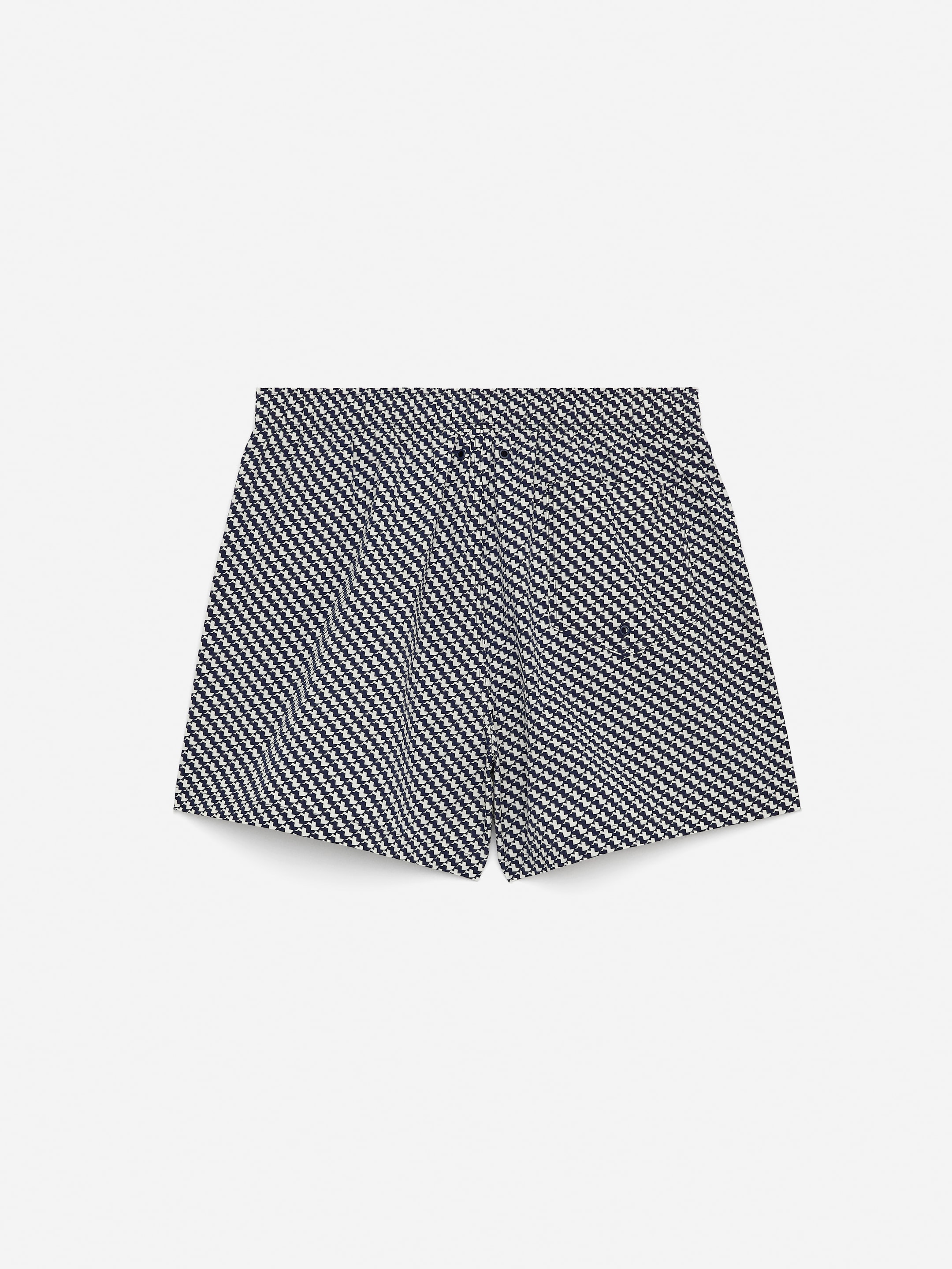 Mönstrade badshorts - Blå/vit - Men - StillMedia/DescriptiveStillLife - 1