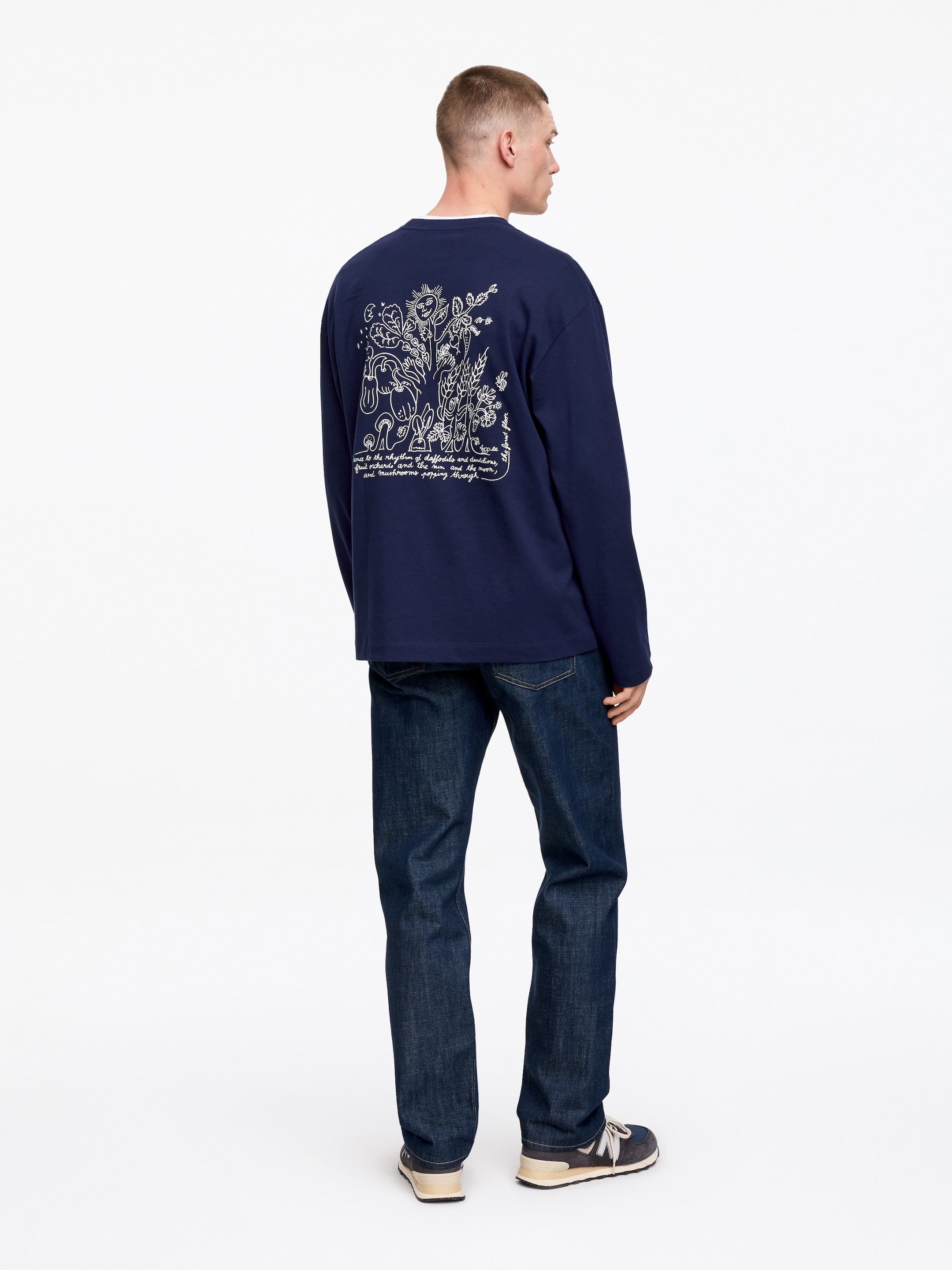 ARKET CAFÉ Long sleeve T-Shirt - Dark Blue - Regular fit - Café - StillMedia/Lookbook - 5
