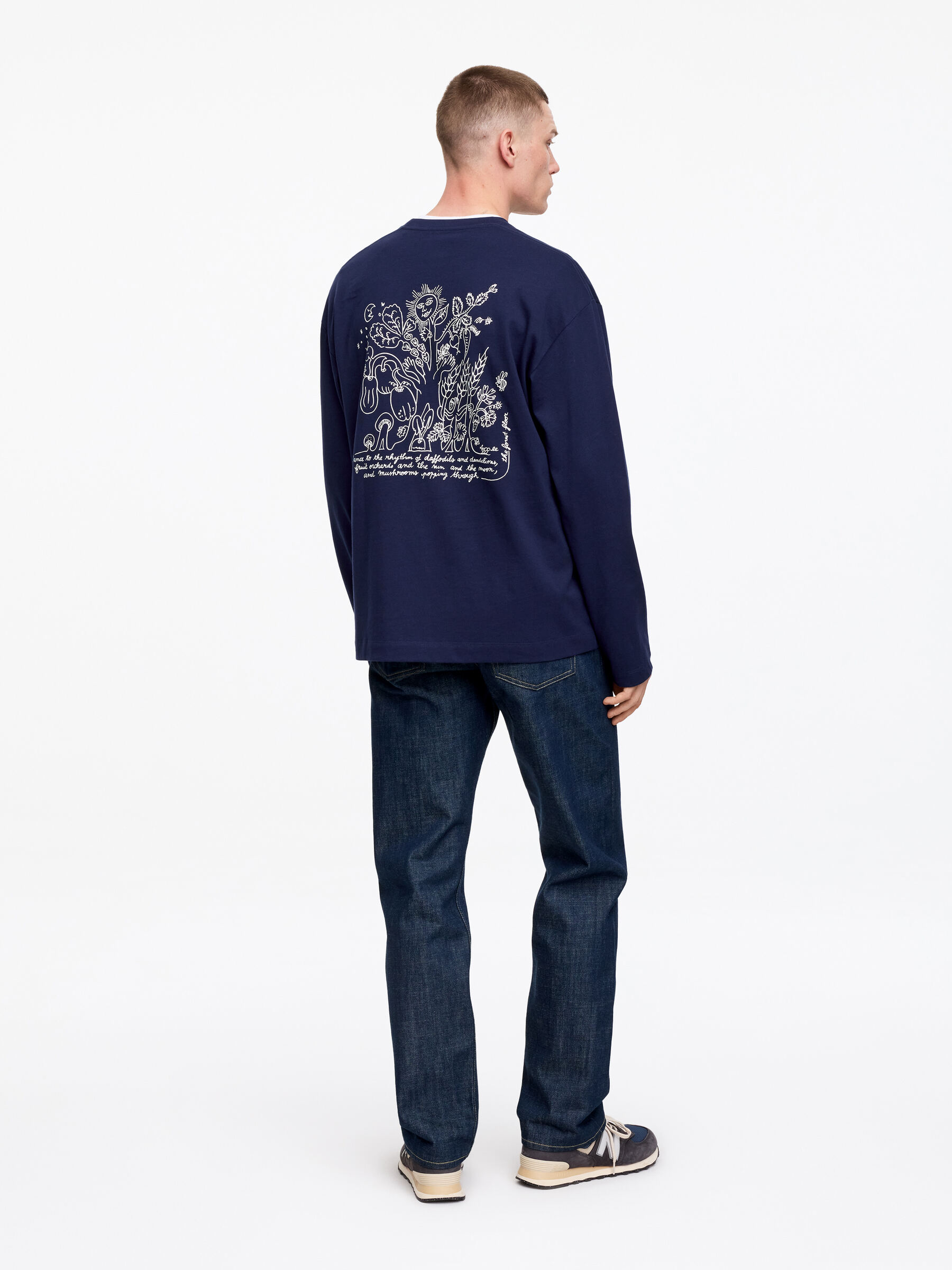 ARKET CAFÉ Long sleeve T-Shirt - Dark Blue - Regular fit - Café - StillMedia/Lookbook - 5