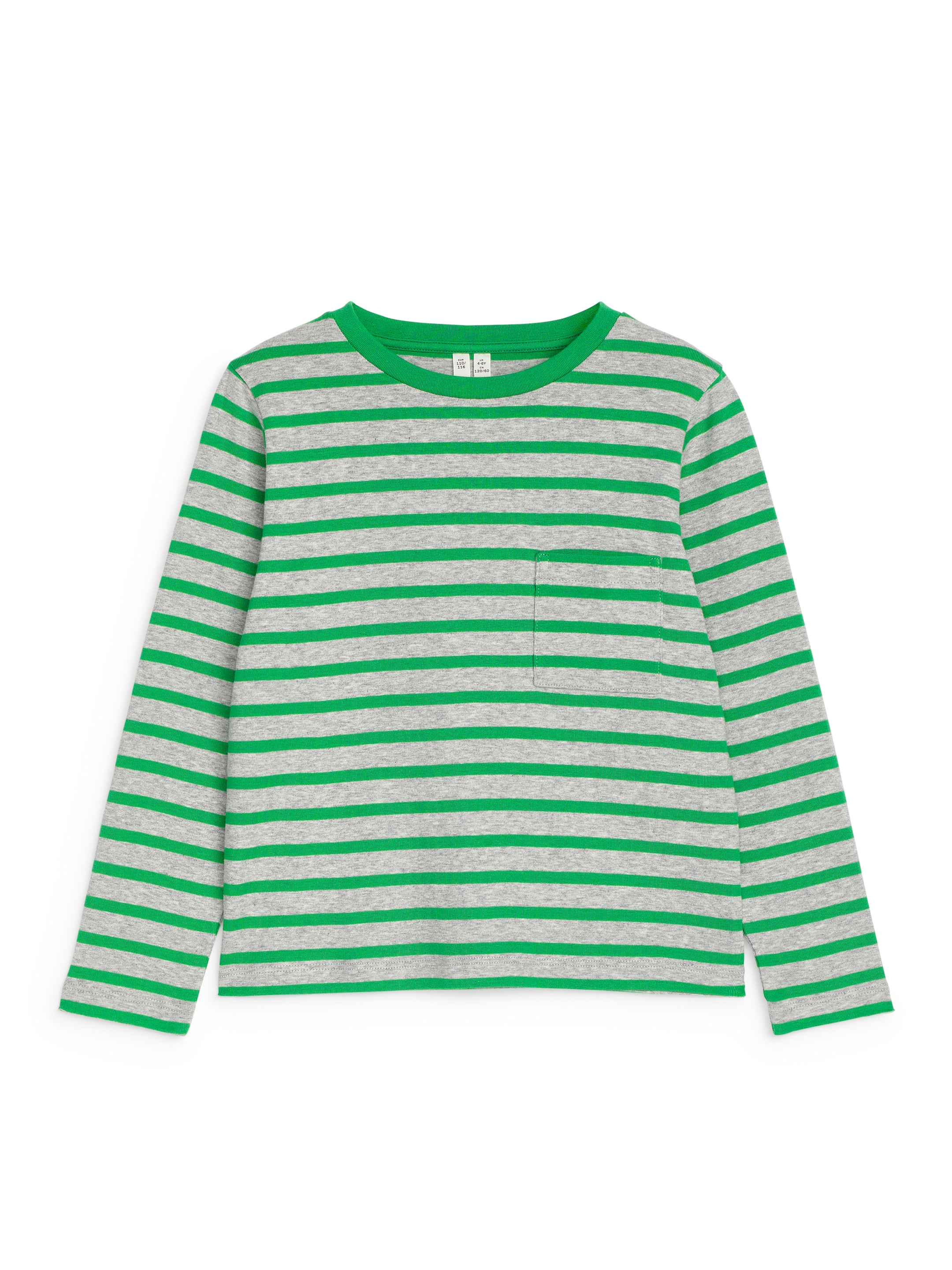 Se større billede: Langærmet T-shirt - Grøn/grå - BØRN | H&M DK 1