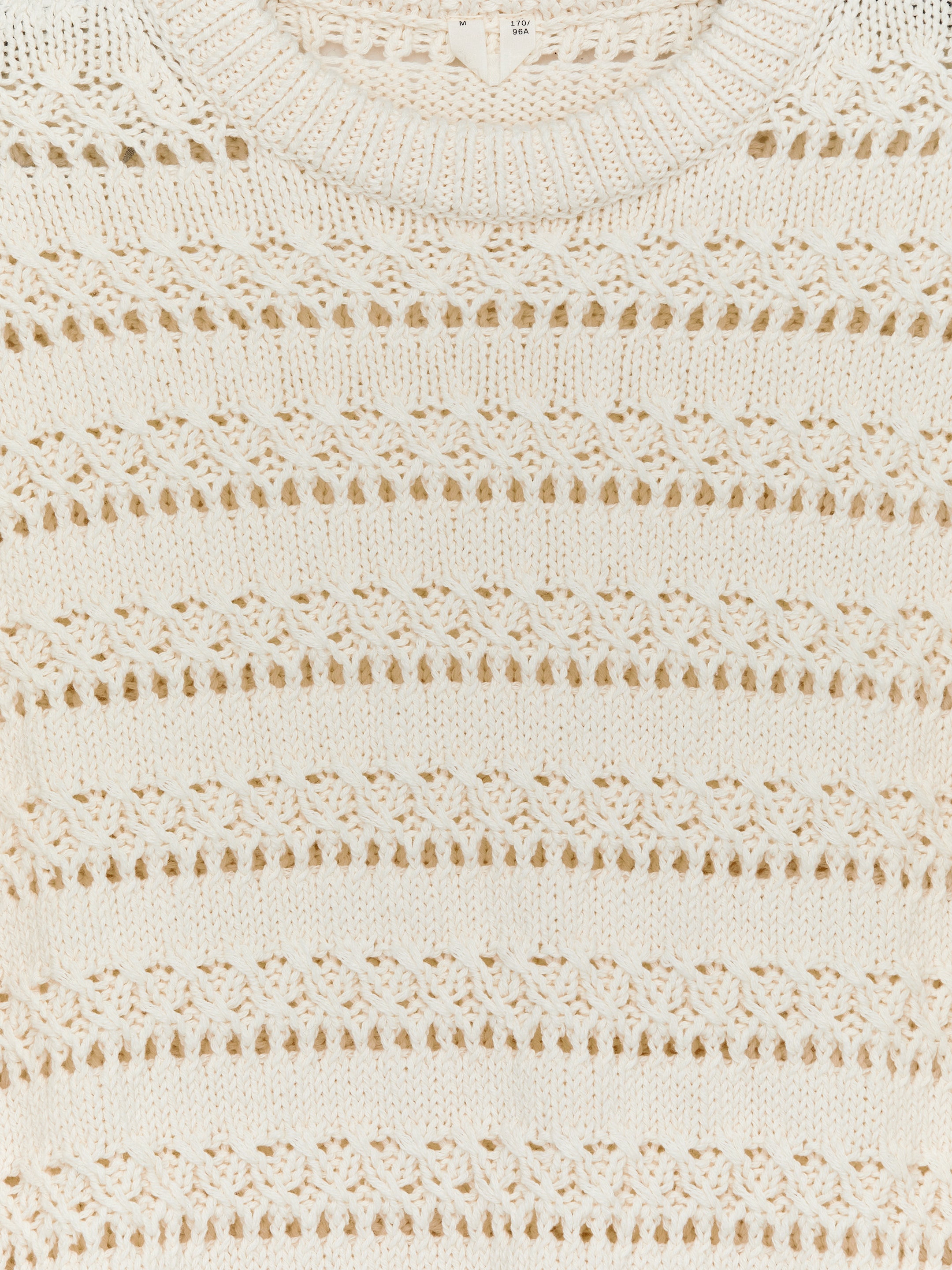 Se større billede: Hulstrikket top - Råhvid - DAME | H&M DK 2