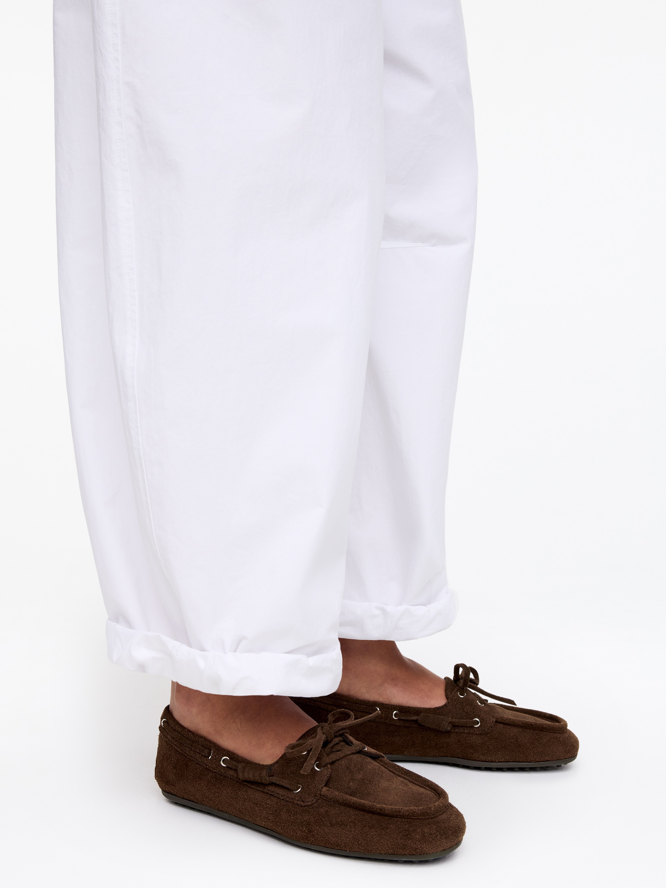 Split Suede Boat Shoes - Brown - Women - StillMedia/Lookbook - 9