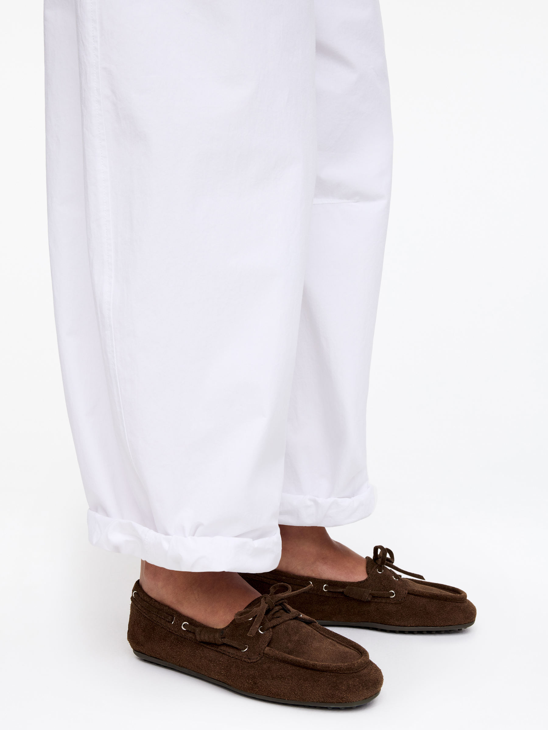 Bootsschuh aus Veloursleder - Braun - Women - StillMedia/Lookbook - 9