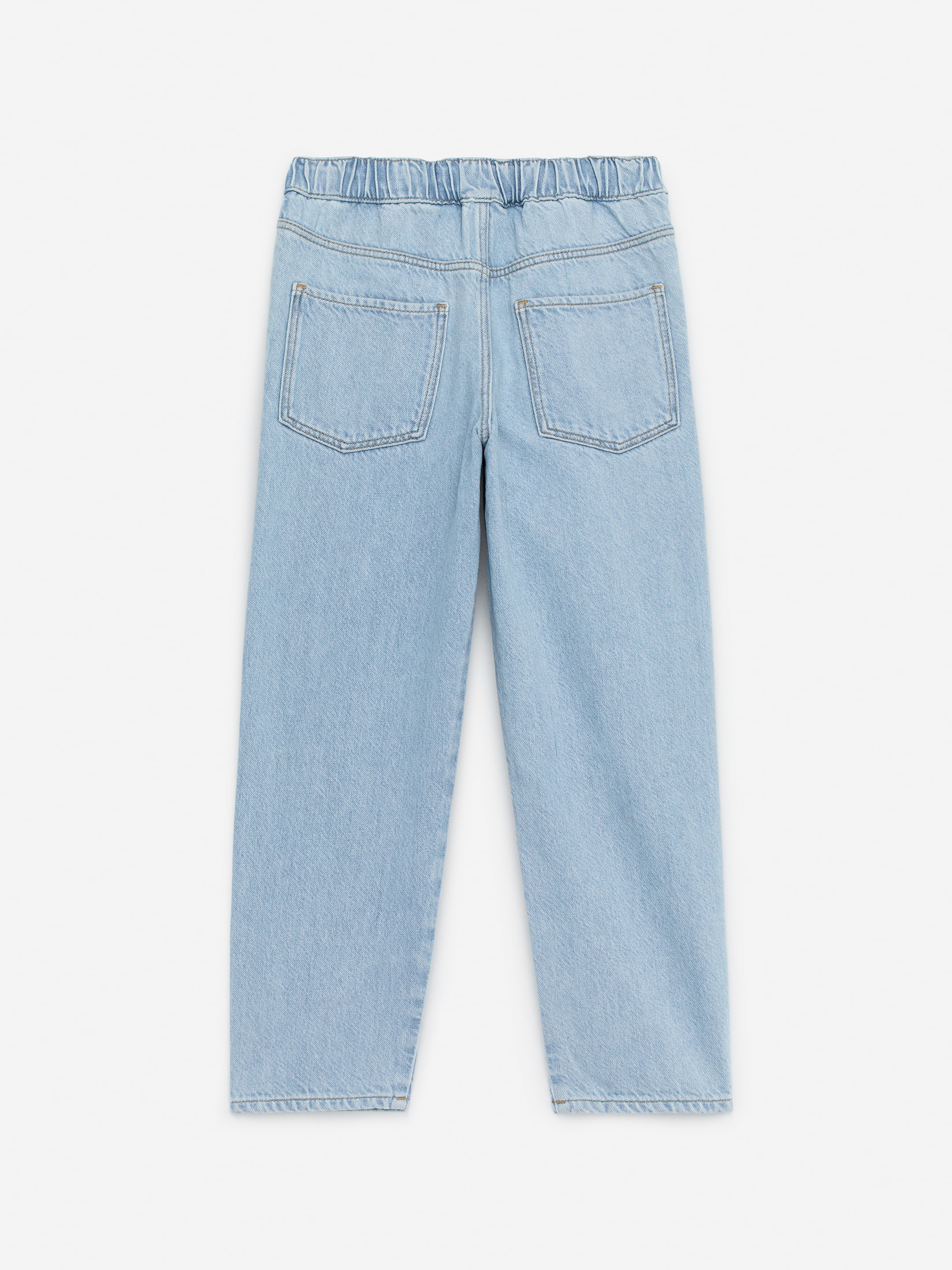 Pull-On Denim Trousers - Light Blue - Relaxed fit - Children - StillMedia/DescriptiveStillLife - 3